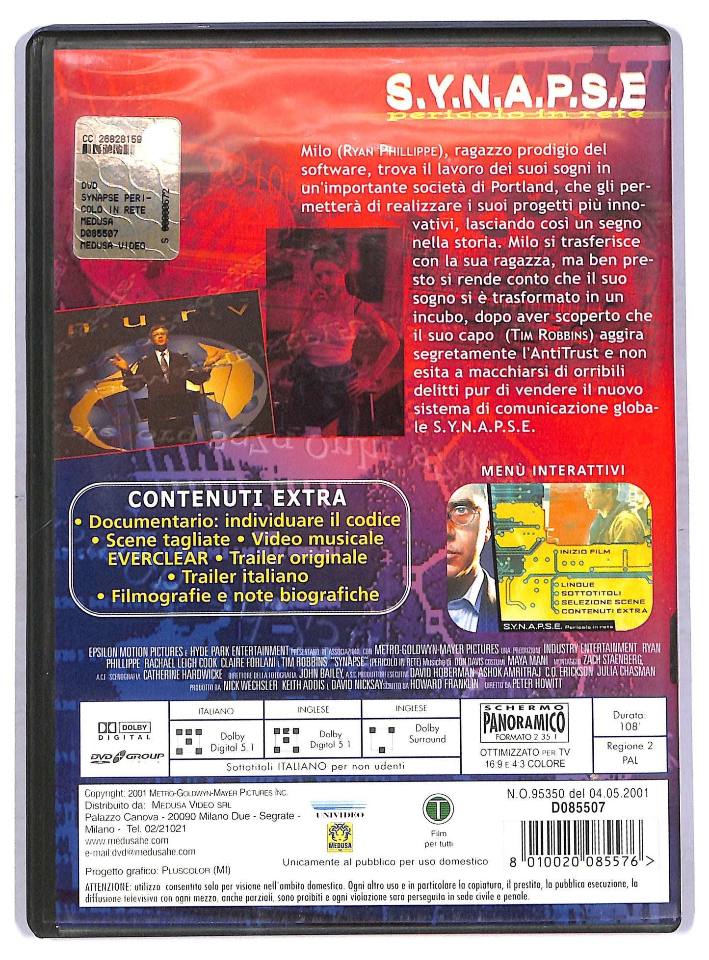 EBOND S.y.n.a.p.s.e - Pericolo in rete DVD D765530