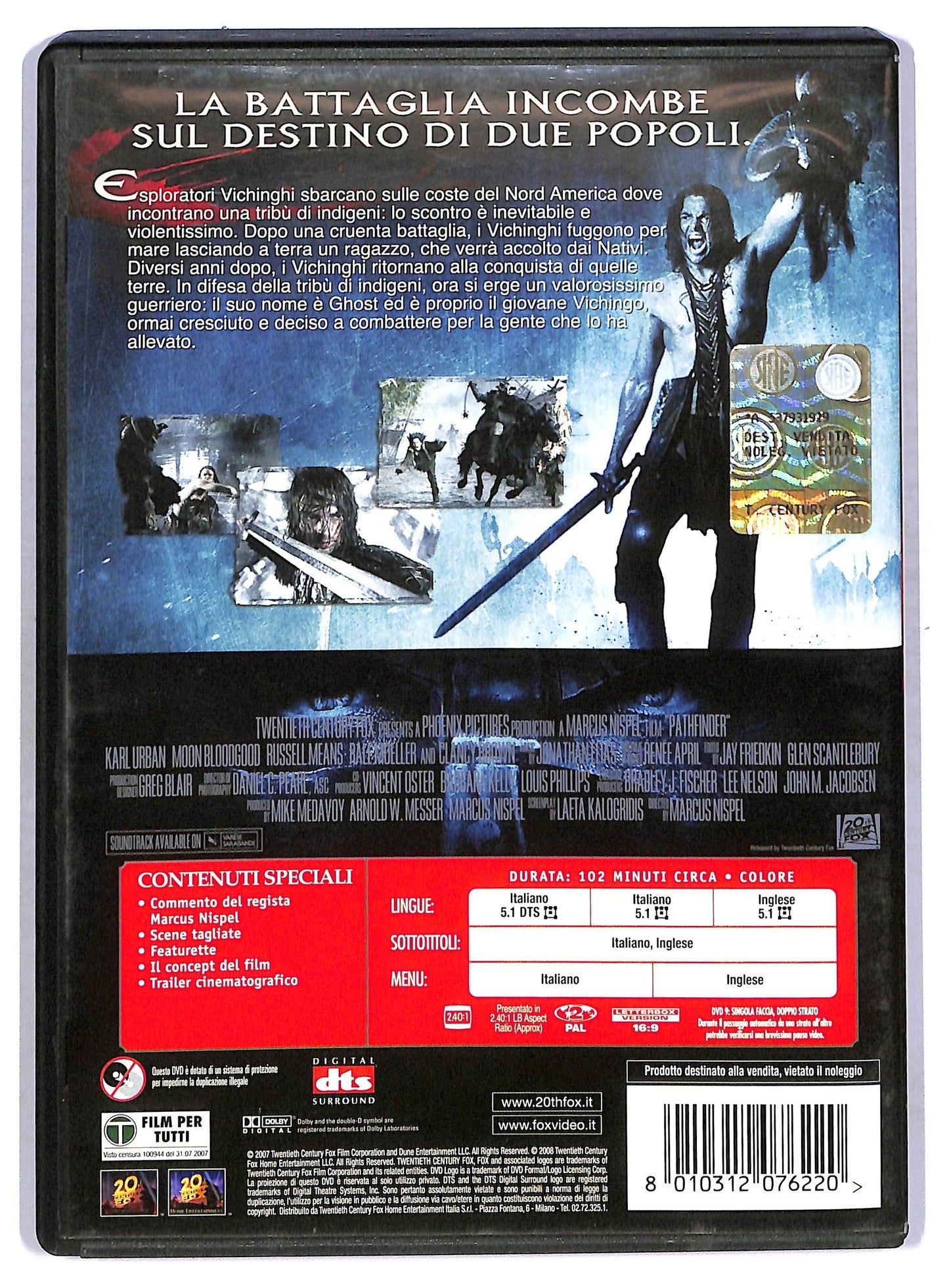 EBOND Pathfinder - La leggenda del guerriero vichingo NOLEGGIO DVD D765536