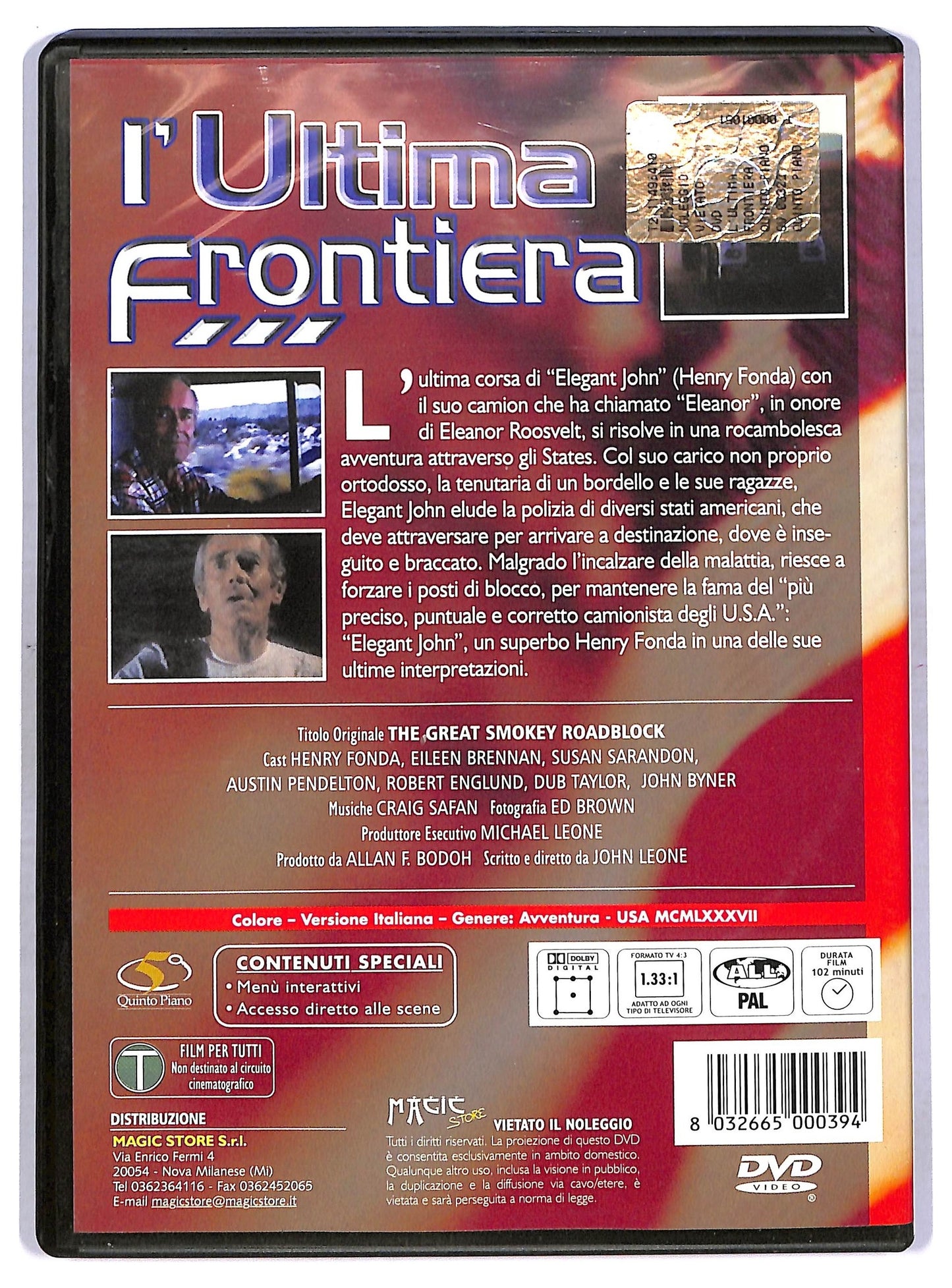 EBOND L'ultima Frontiera - The Great Smokey Roadblock DVD D765618