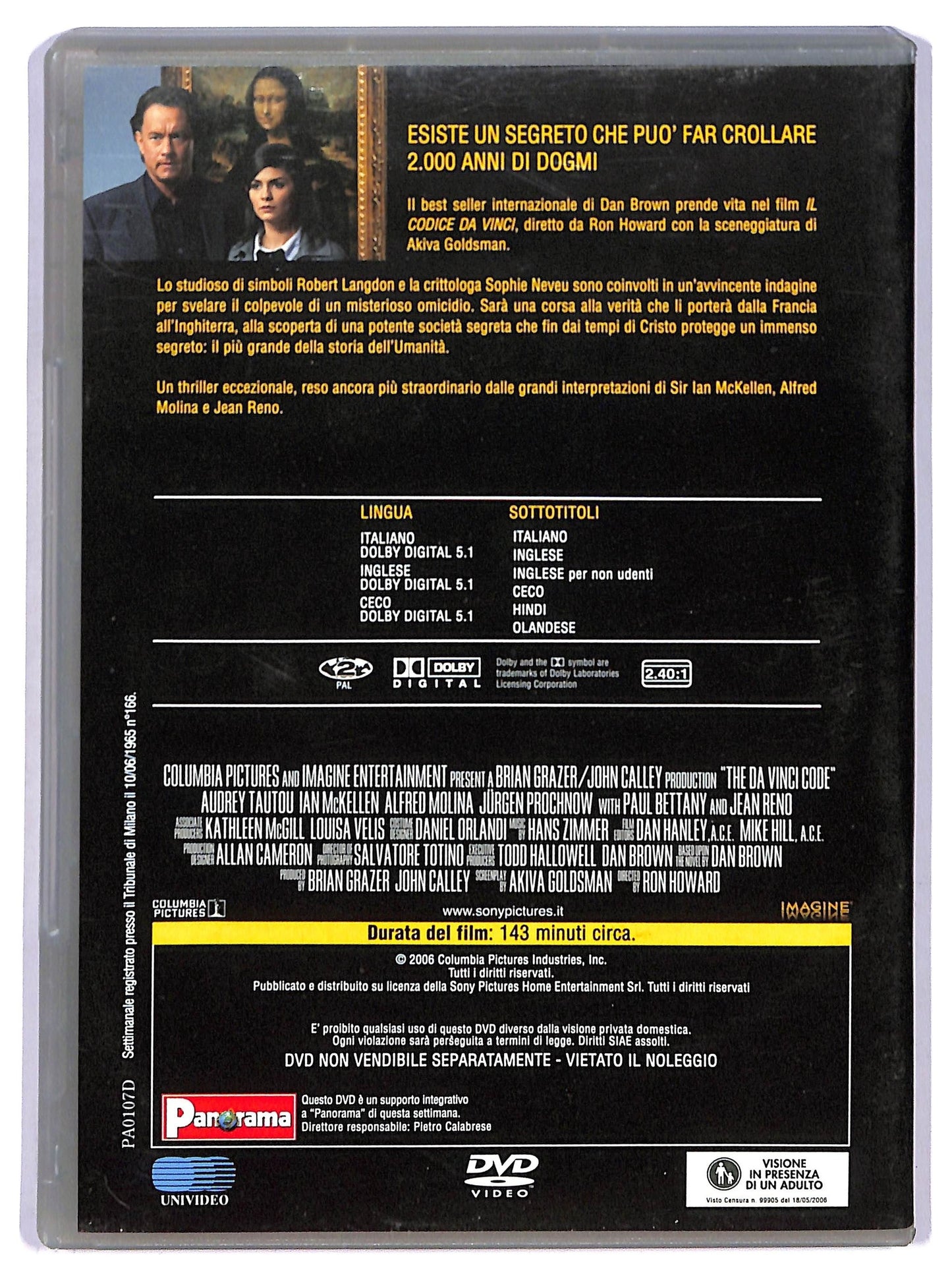 EBOND Il codice Da Vinci EDITORIALE DVD D765802