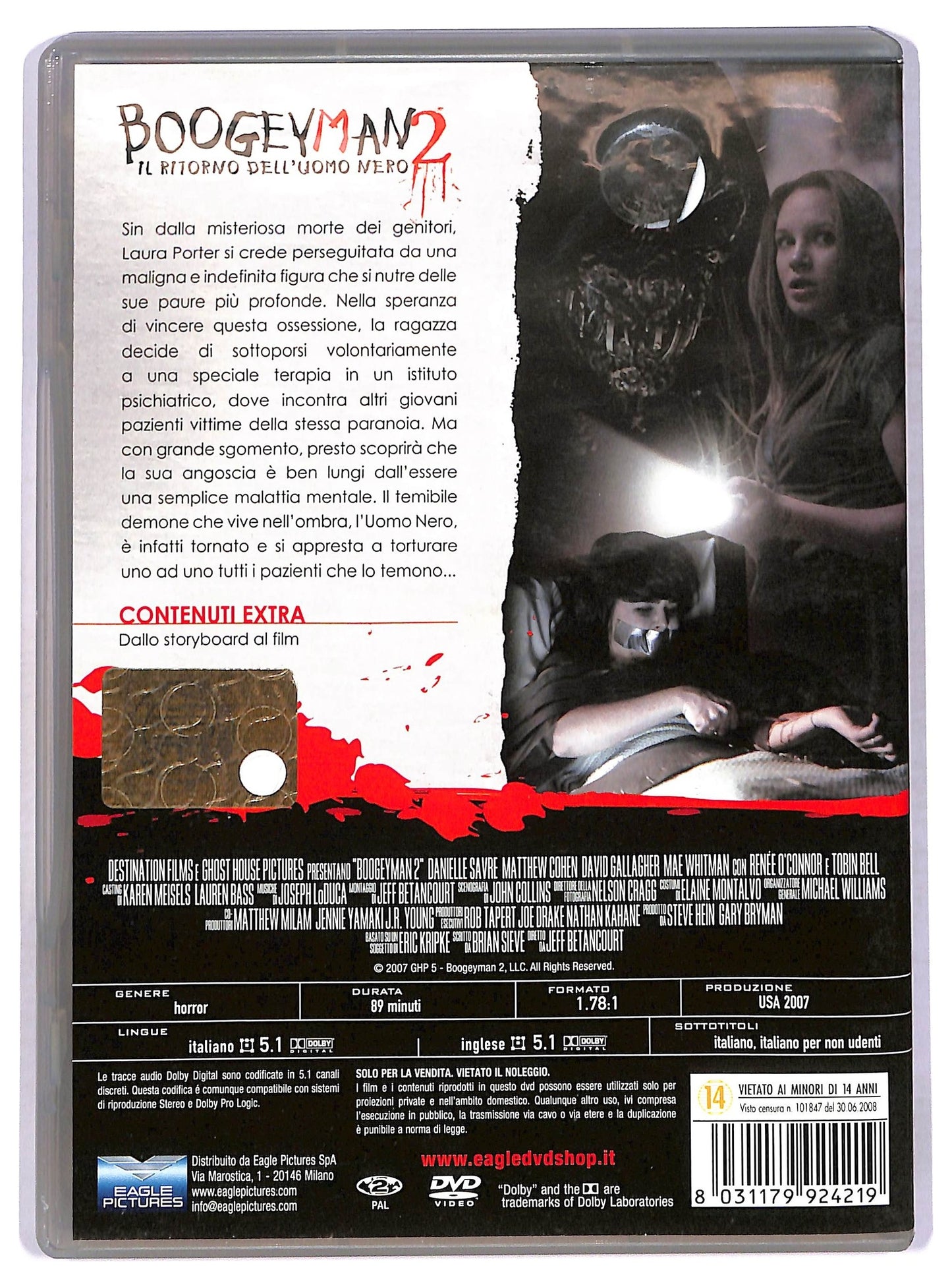 EBOND boogeyman 2 - il ritorno dell'uomo nero DVD D766001
