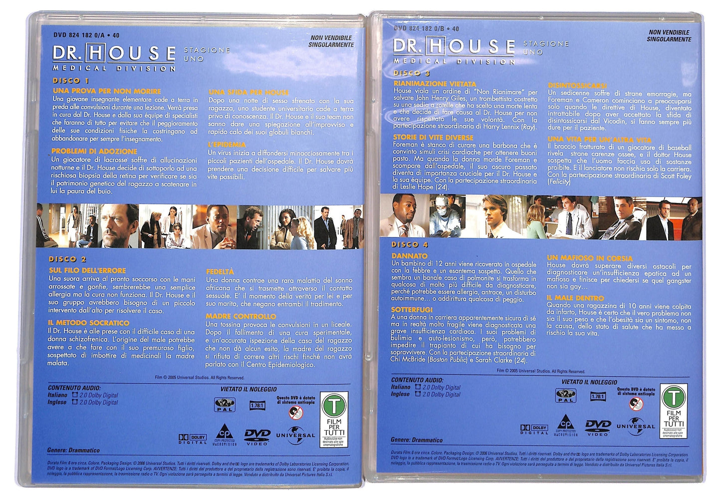 EBOND DR. House Medical Division Stagione 1 Dischi Da 1 a 4 DVD D766422