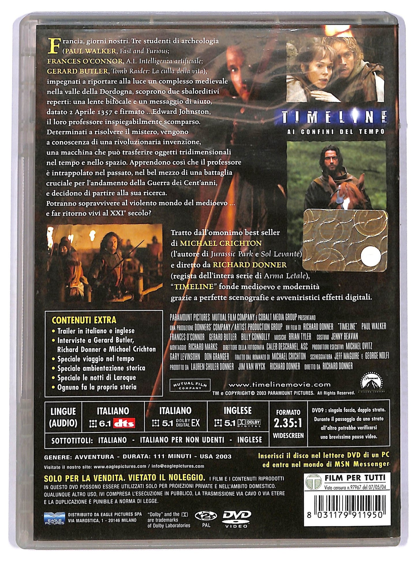 EBOND timeline - ai confini del tempo DVD D766457