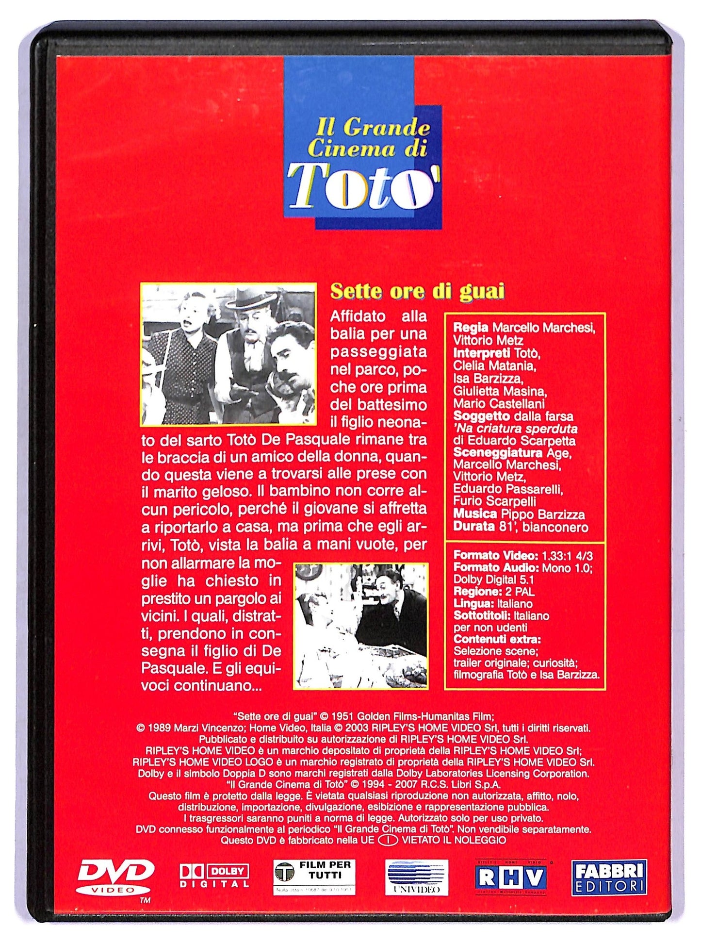 EBOND Sette ore di guai  EDITORIALE  DVD D766903