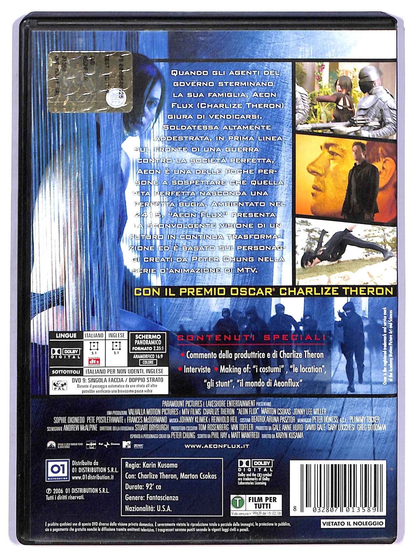 EBOND Æon Flux - Il futuro ha inizio DVD D766952