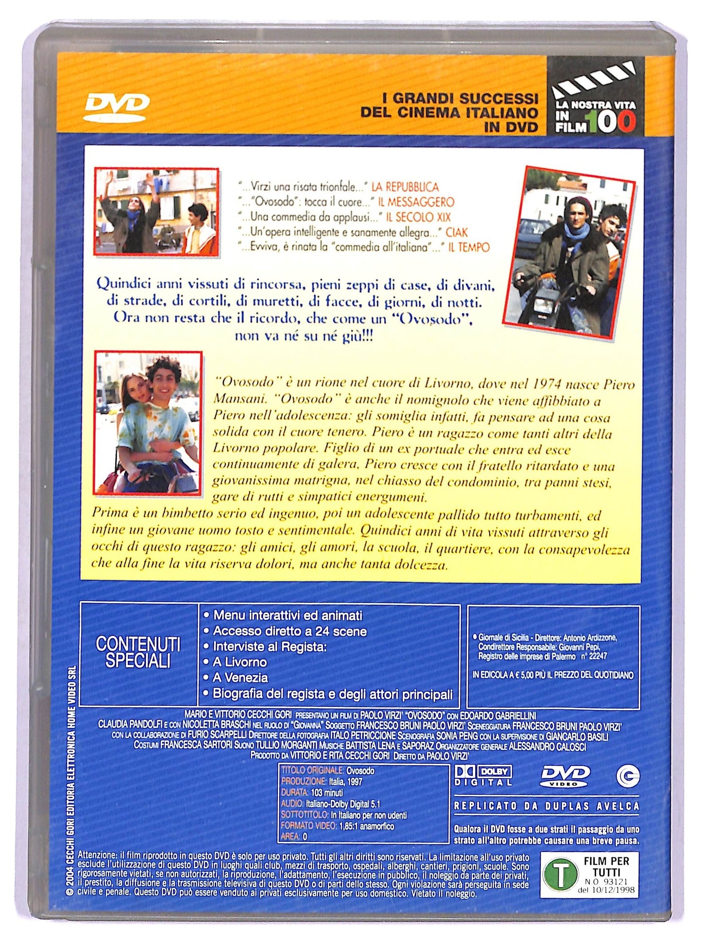 EBOND Ovosodo EDITORIALE DVD D767021