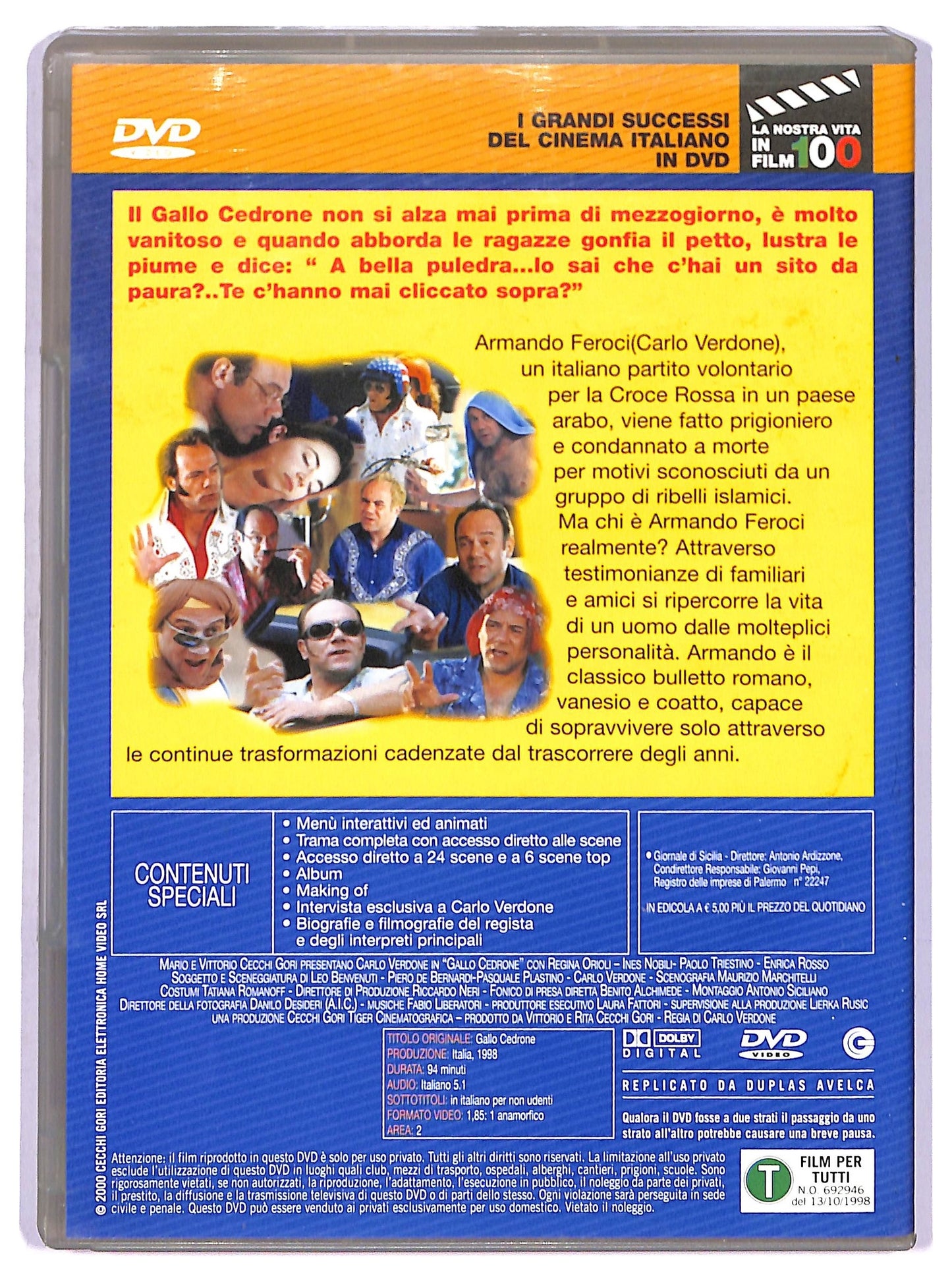 EBOND Gallo Cedrone  DVD Editoriale D767023