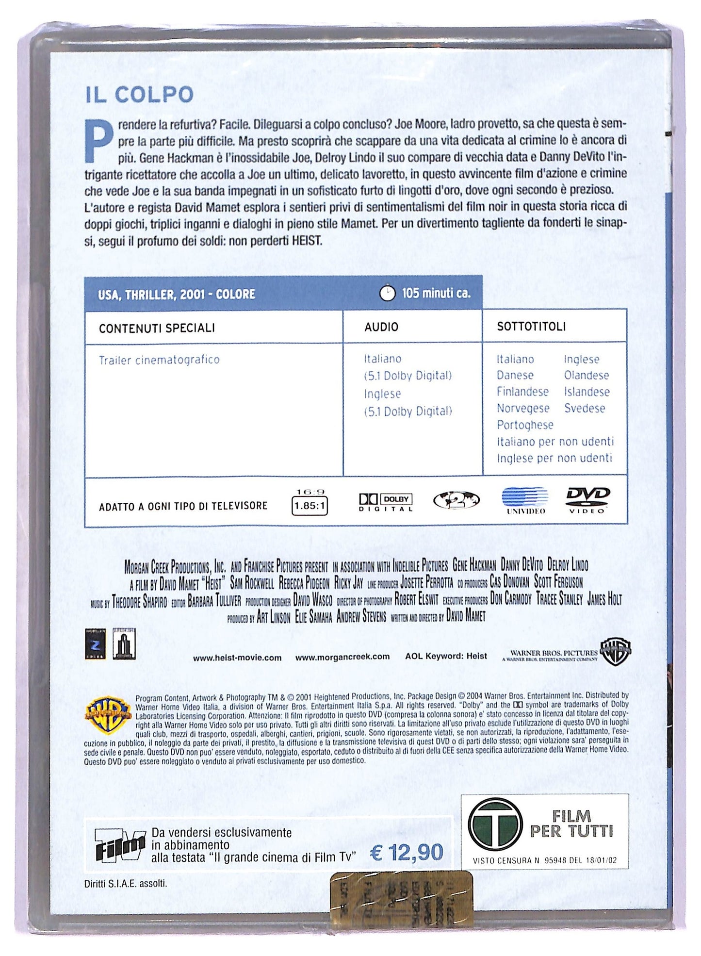 EBOND Il colpo EDITORIALE DVD D767154