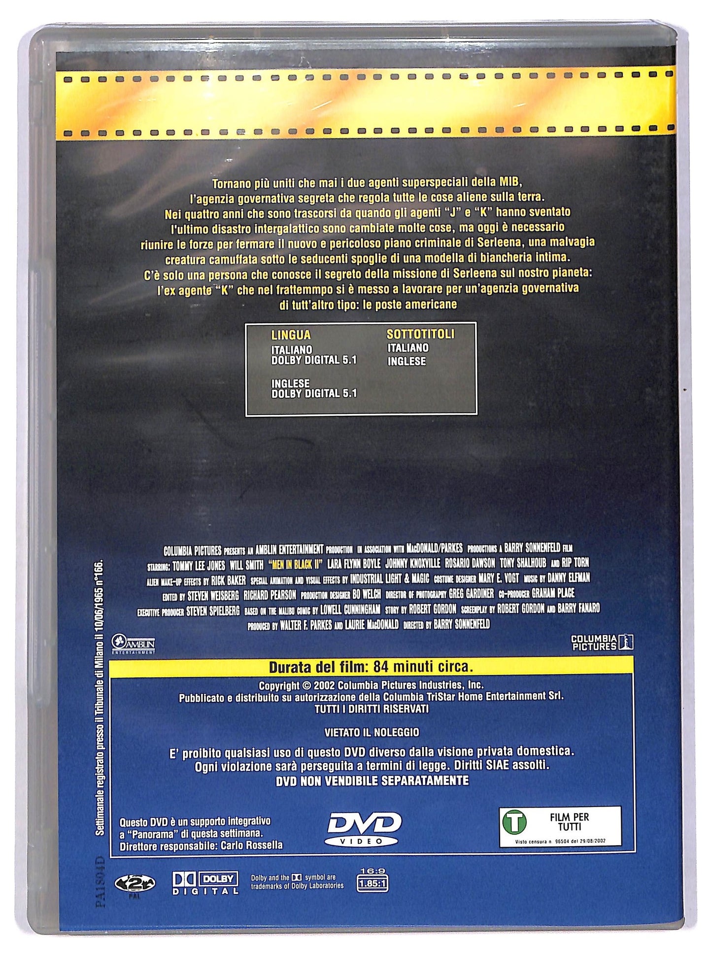 EBOND Men in Black II  EDITORIALE  DVD D767346