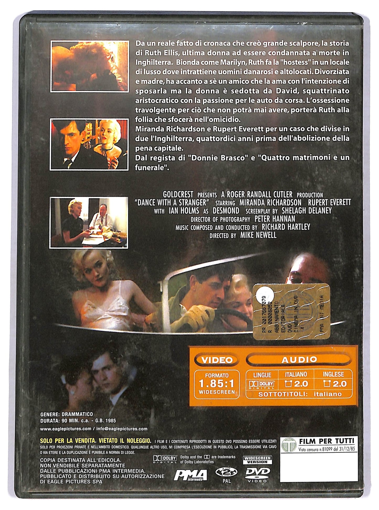 EBOND Ballando con uno sconosciuto DVD EDITORIALE D767406