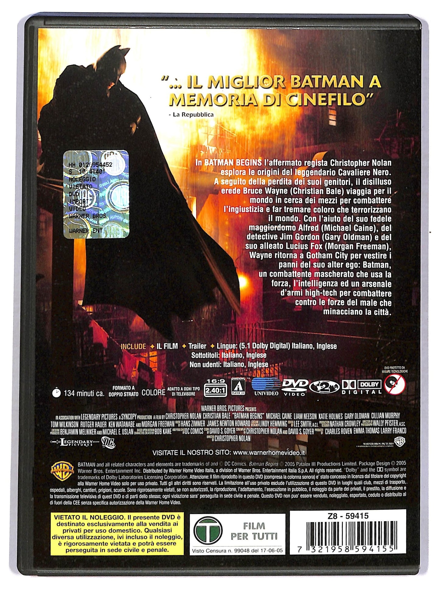 EBOND batman begins DVD D767804