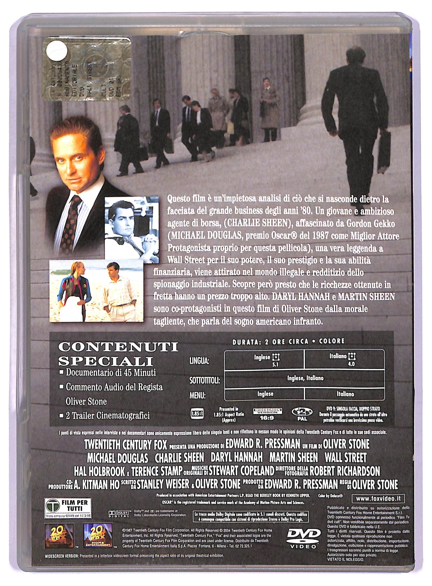 EBOND Wall Street  Con Michael Douglas DVD D768201