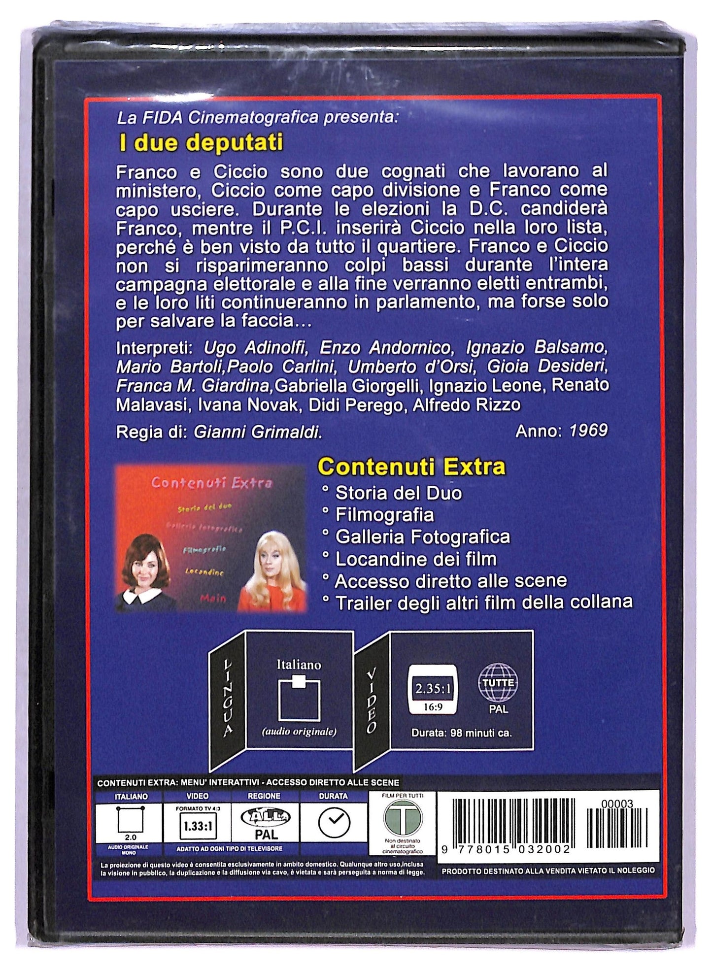EBOND I 2 deputati EDITORIALE DVD D768204