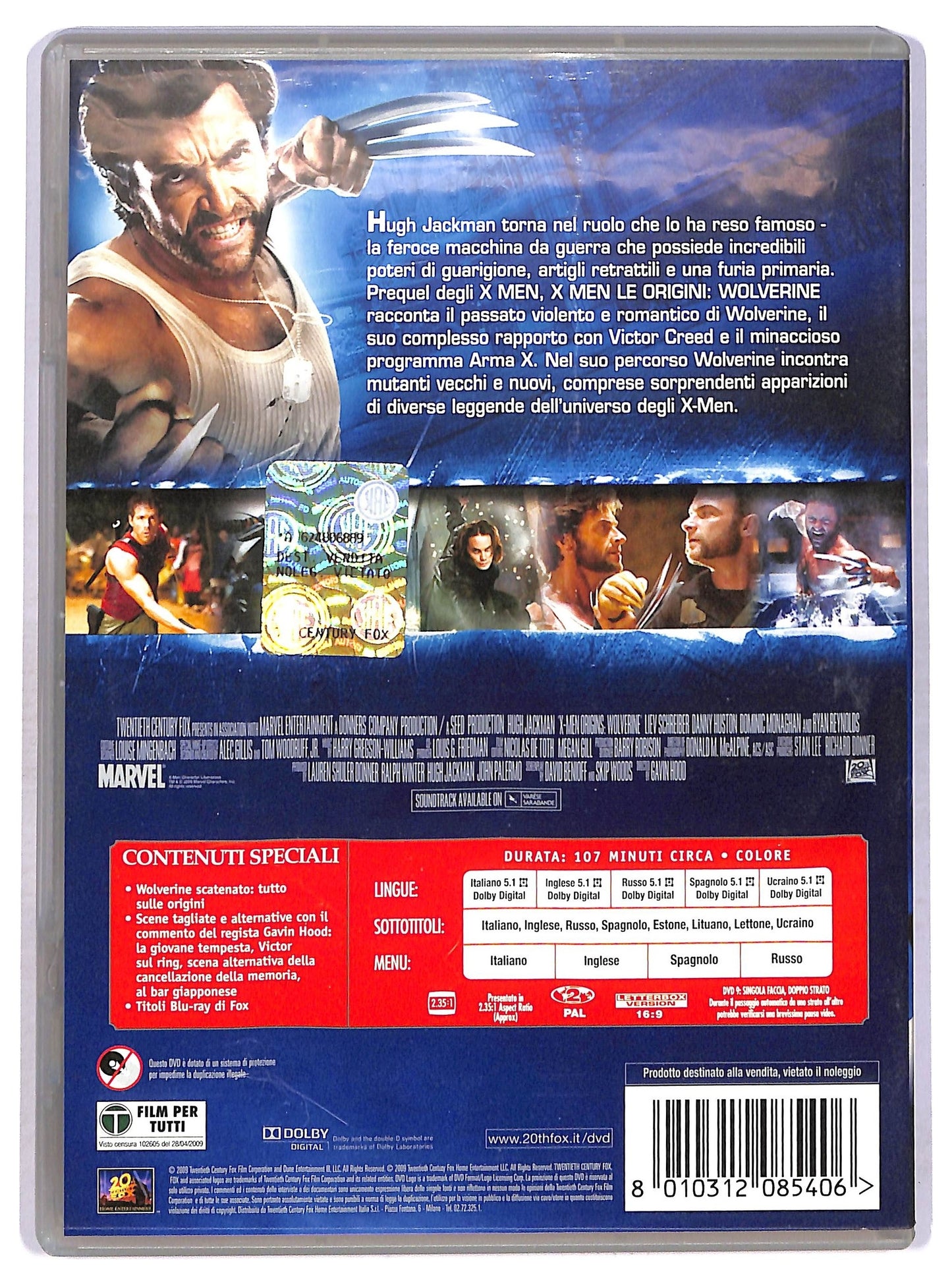 EBOND X - Men le origini Wolverine  DVD D768622