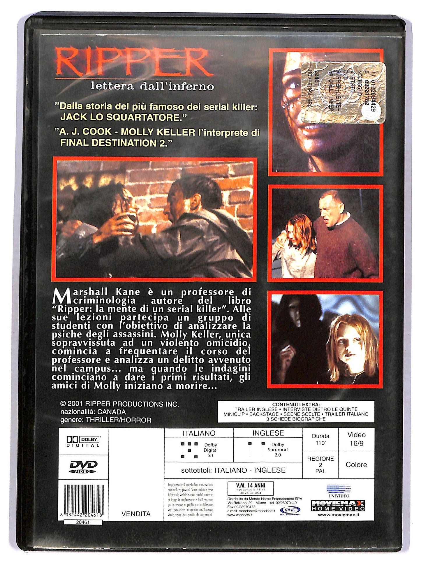 EBOND Ripper - Lettera Dall'inferno DVD D768633