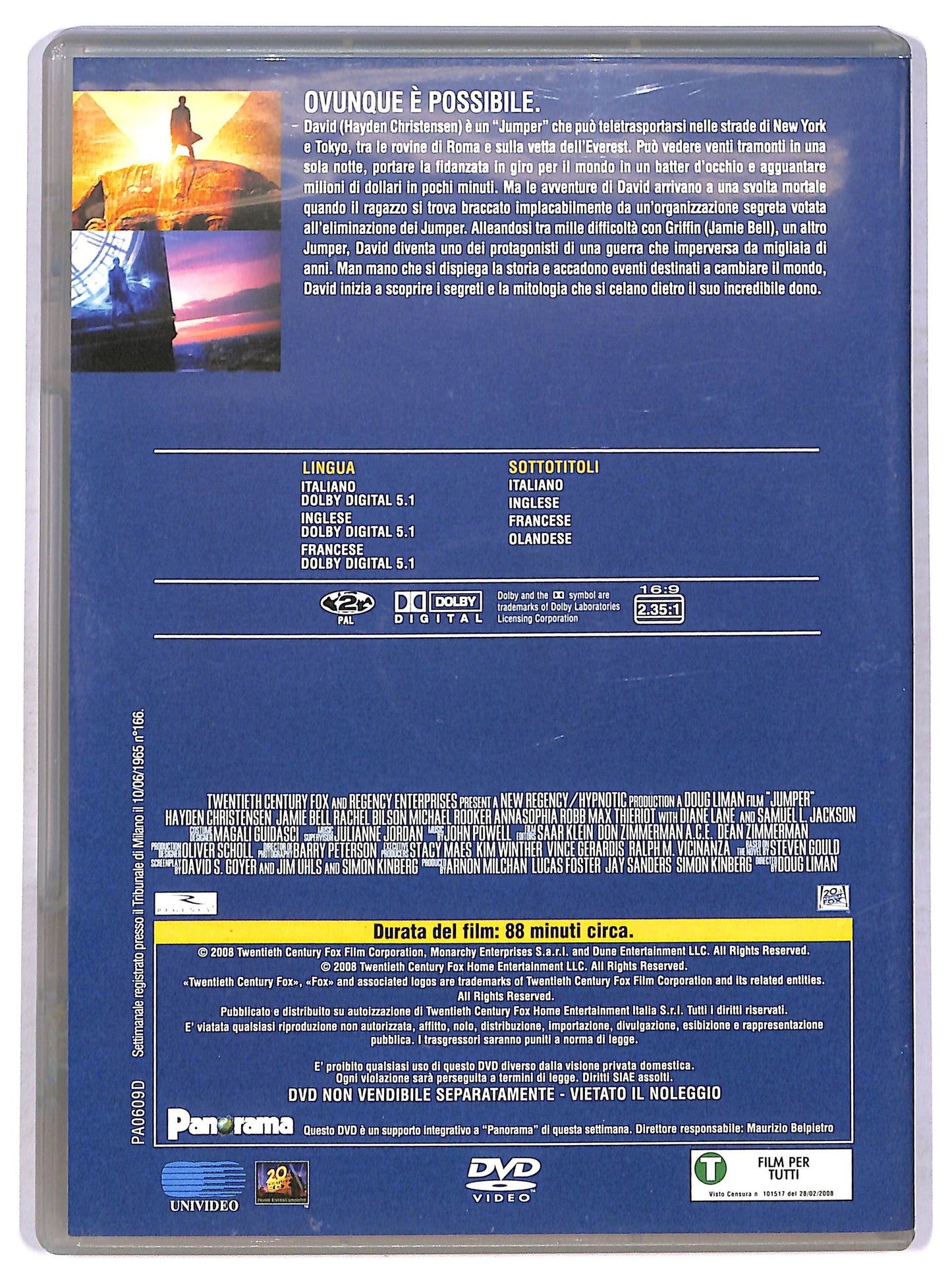 EBOND Jumper - Senza Confini  DVD  Editoriale D768721