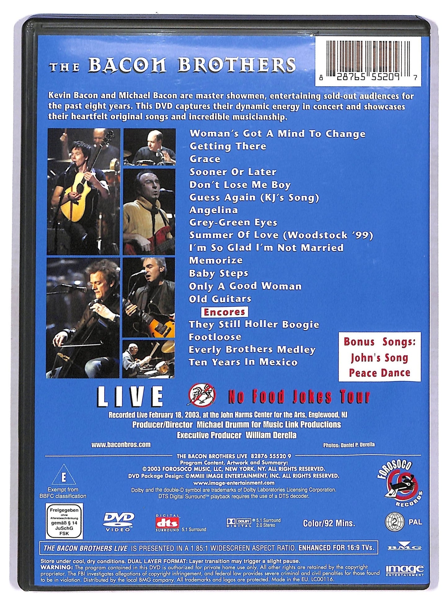 EBOND The Bacon Brothers - Live No Food Jokes Tour DVD D768807
