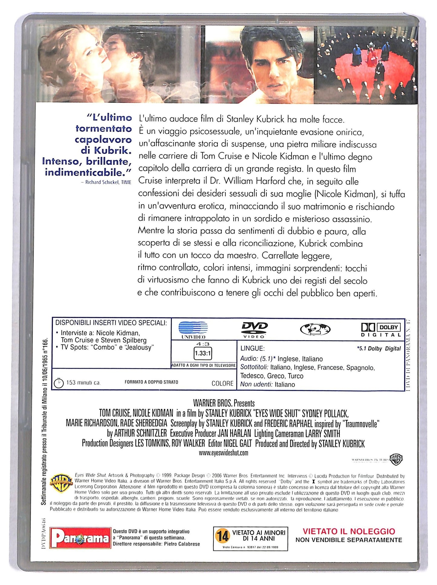 EBOND Eyes Wide Shut  DVD  Editoriale D769433