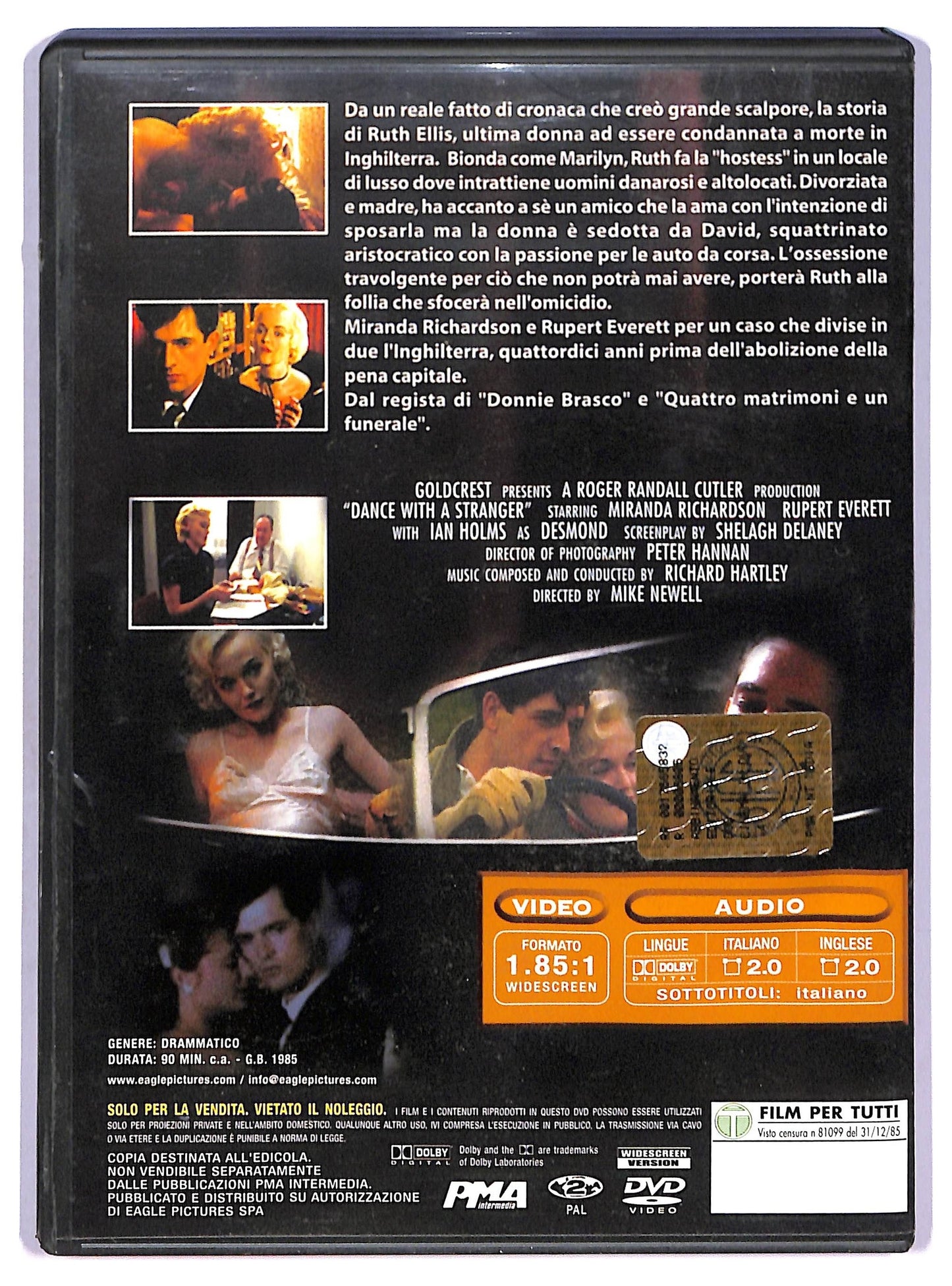 EBOND Ballando con uno sconosciuto DVD EDITORIALE D769508