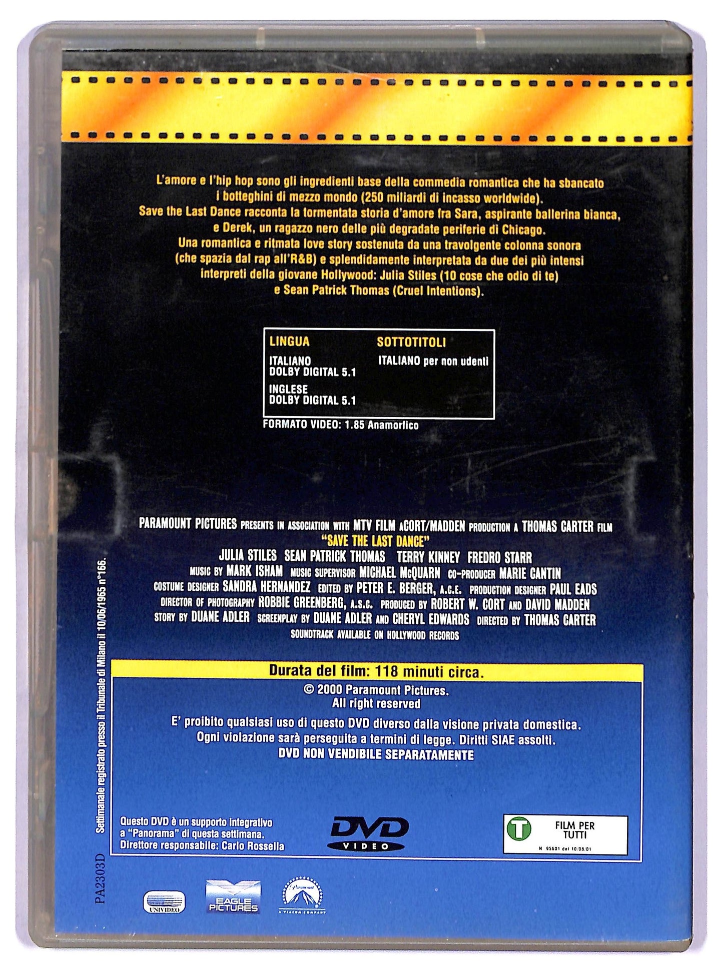 EBOND Save the Last Dance EDITORIALE DVD D769556
