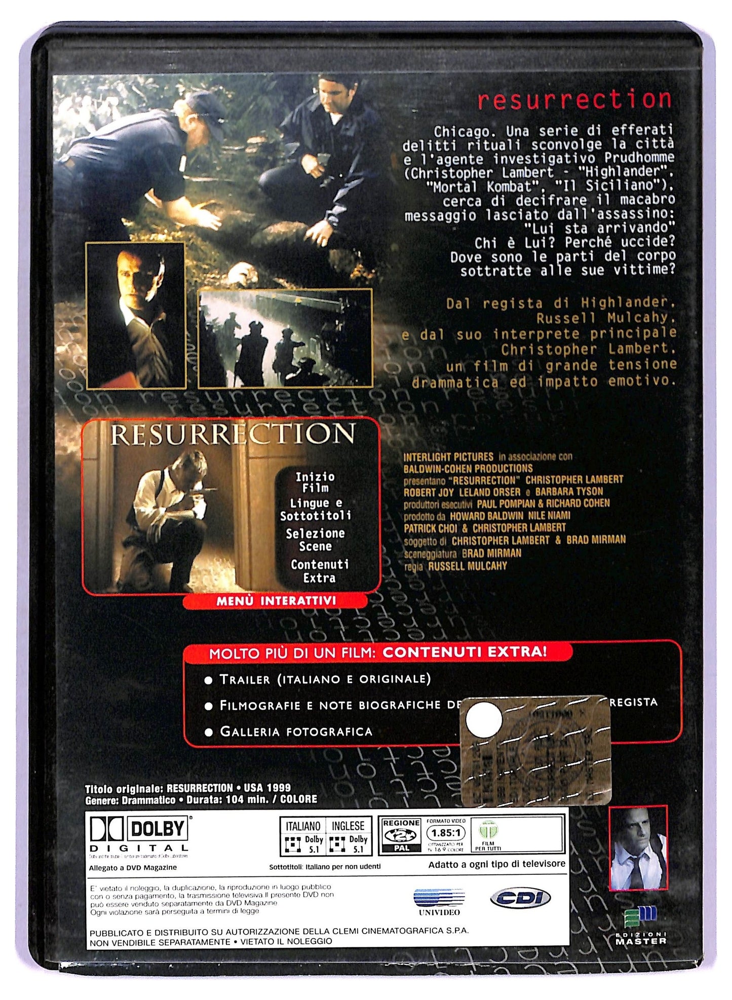 EBOND Resurrection EDITORIALE DVD D769658