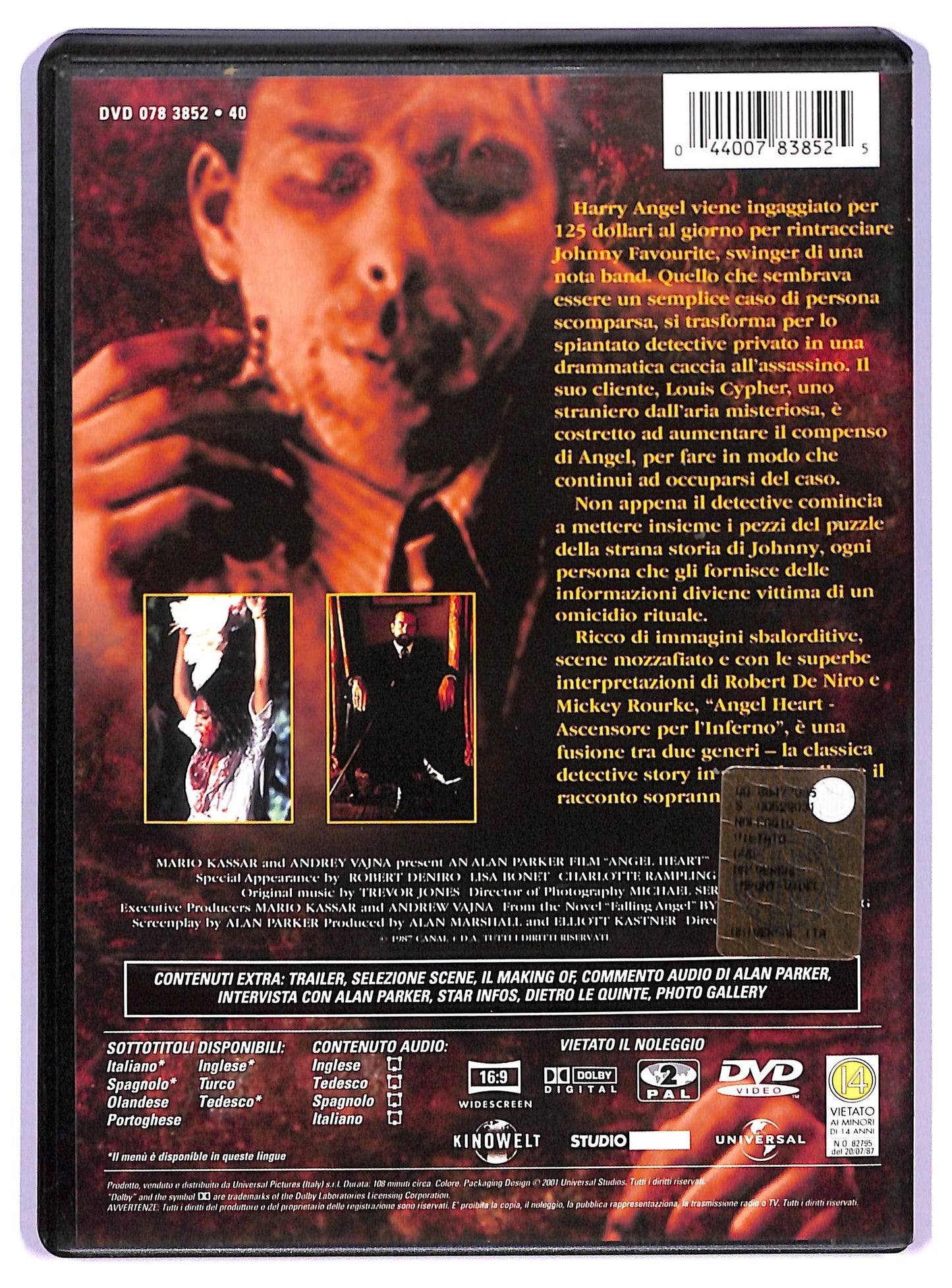 EBOND Angel Heart  Ascensore per l'inferno DVD D769706