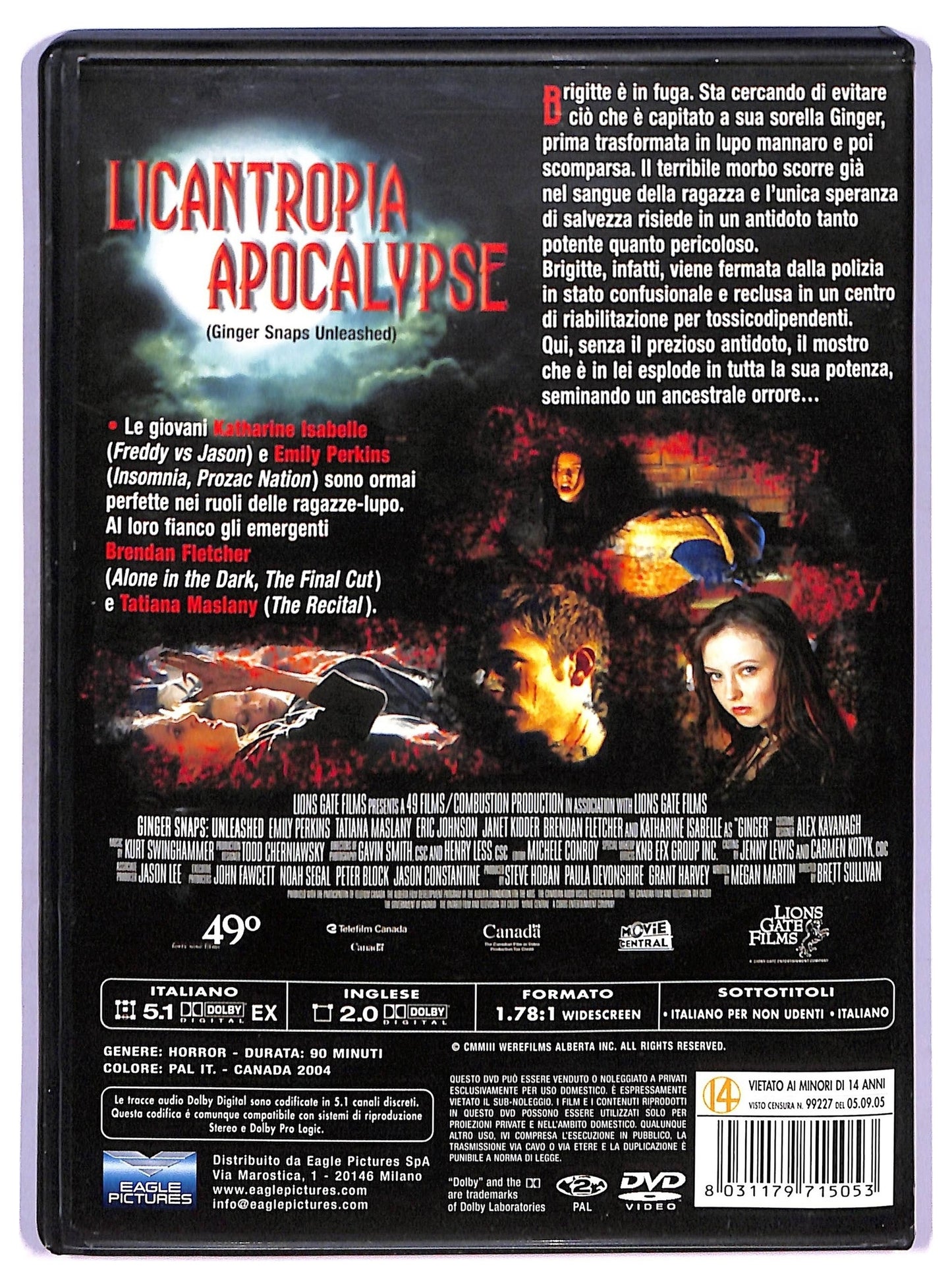 EBOND Licantropia Apocalypse DVD D769764