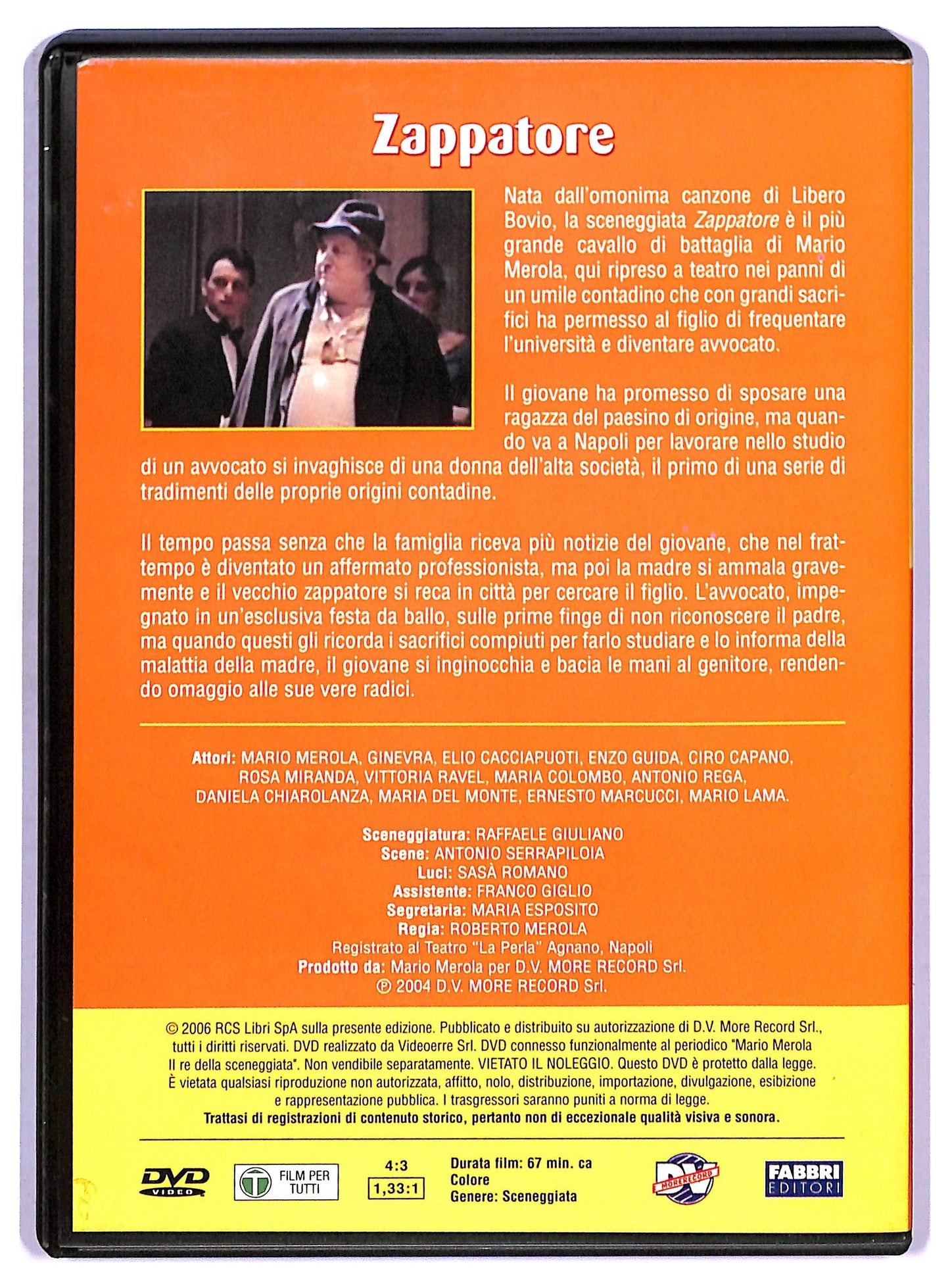 EBOND Mario Merola sceneggiata - Zappatore EDITORIALE DVD D769929
