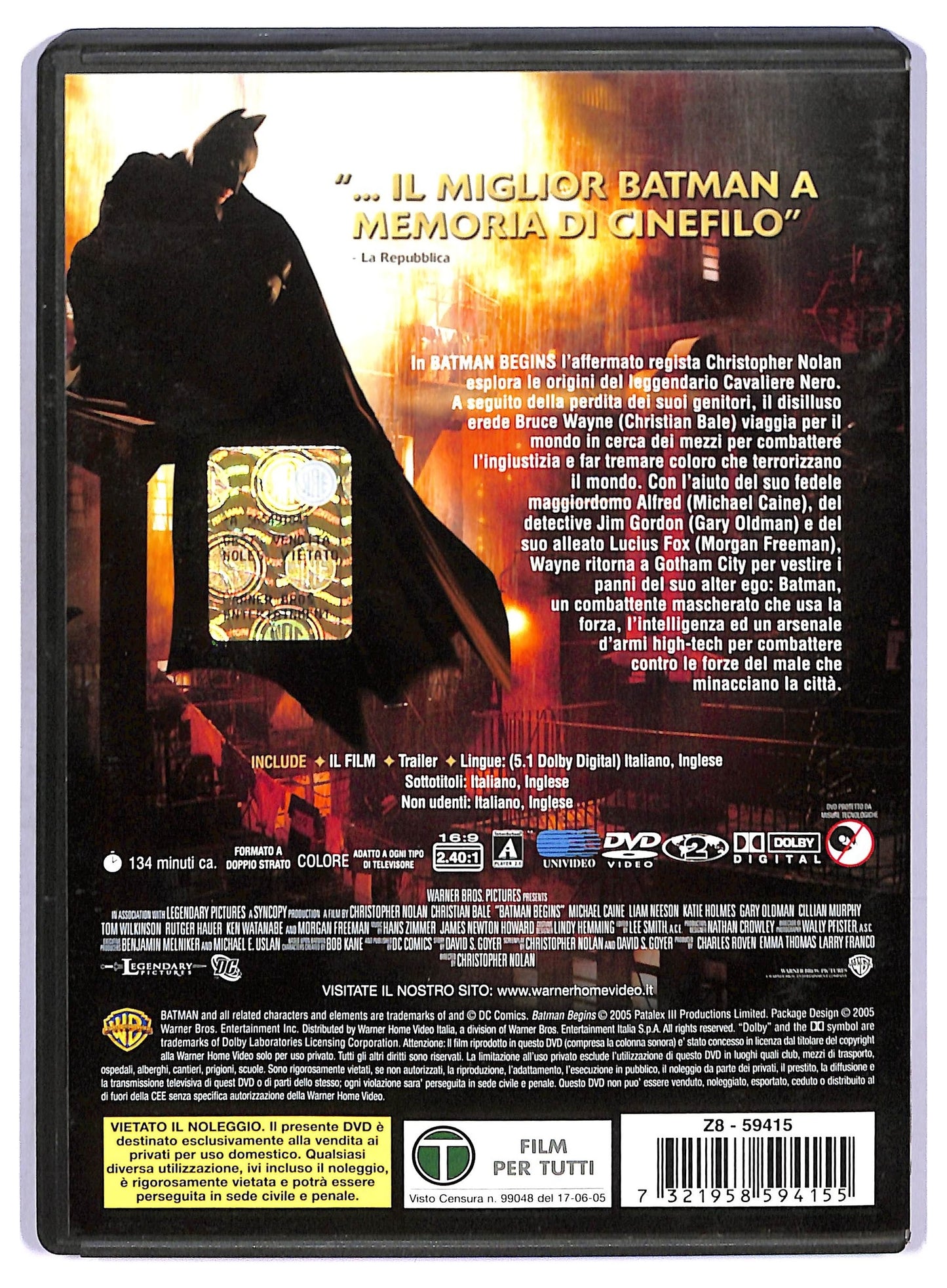 EBOND batman begins DVD D770036