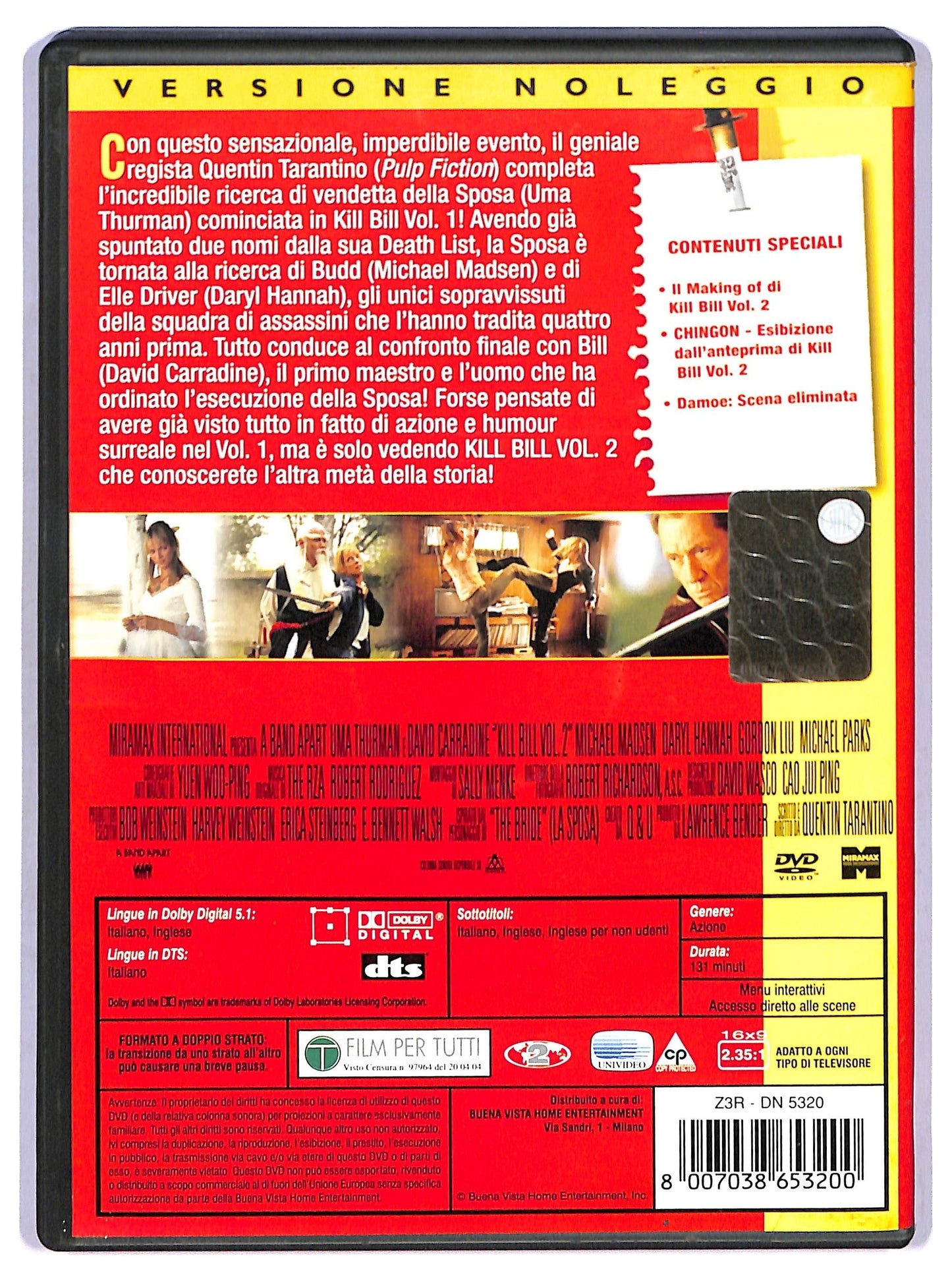 EBOND Kill Bill Volume 2 NOLEGGIO DVD D770047