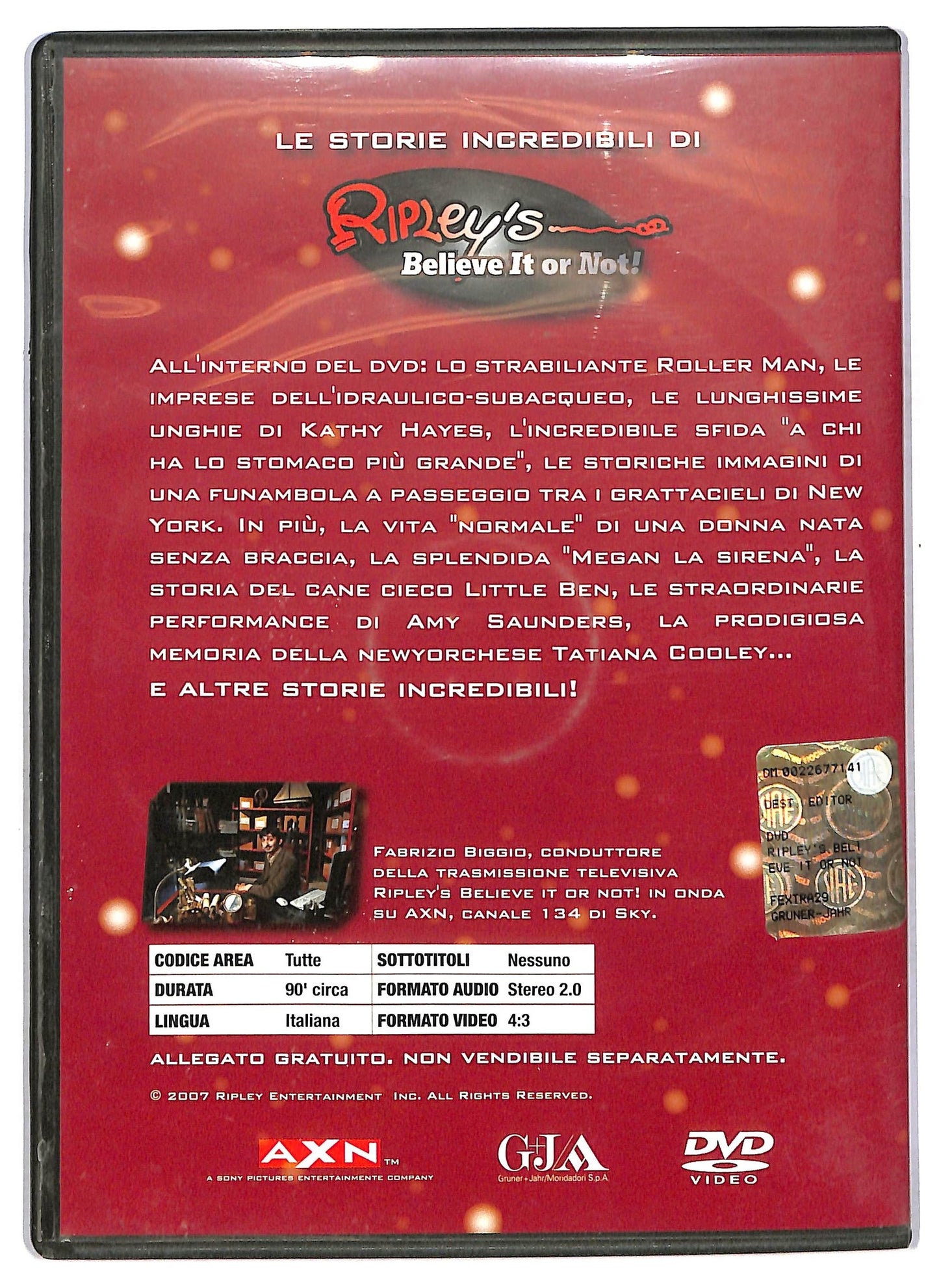 EBOND Le storie incredibili di Ripley's Believe it or not! EDITORIAL DVD D770251