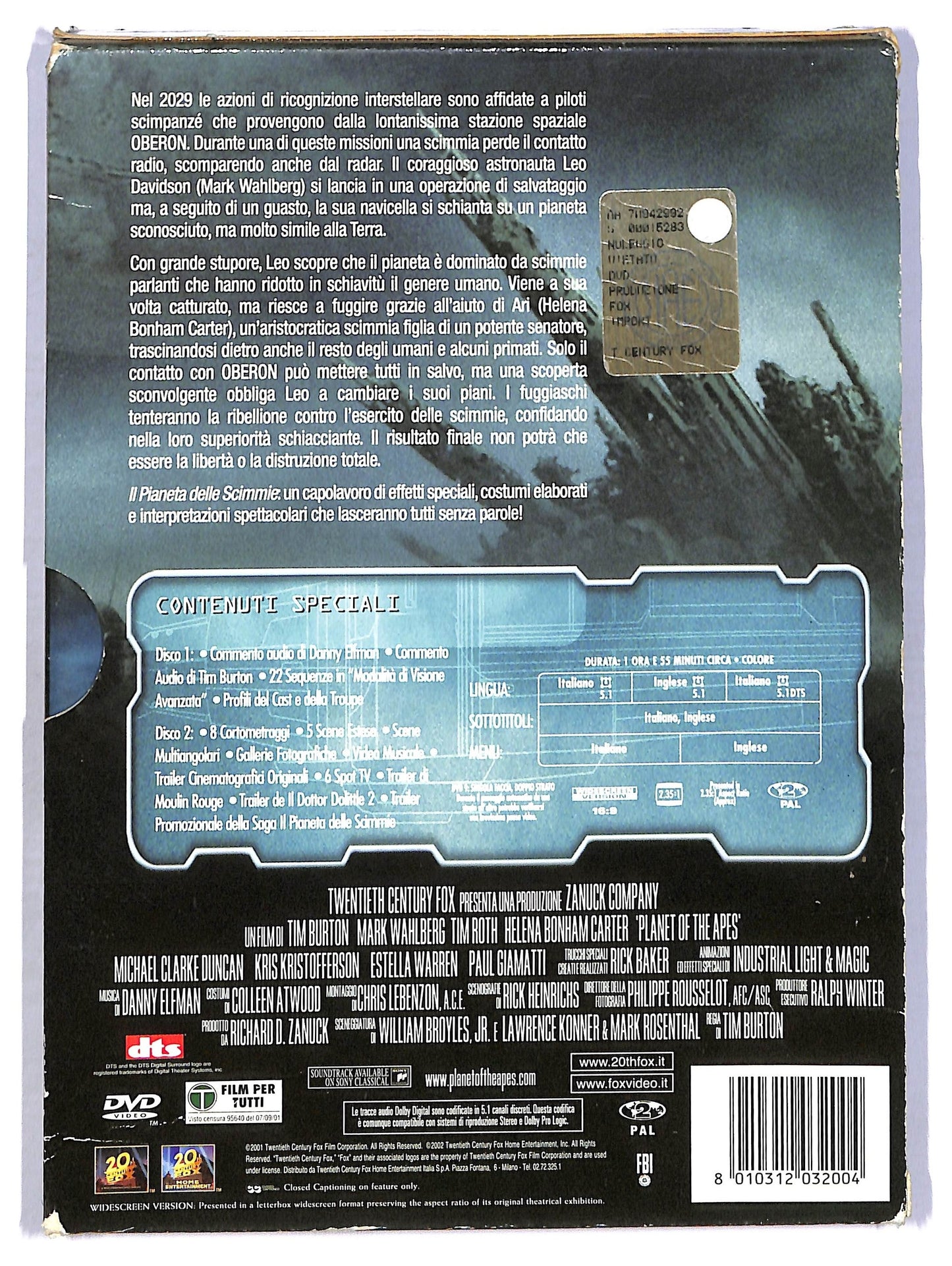 EBOND Planet of the Apes, Il pianeta delle scimmie EDIZIONE SPECIALE DVD D770457