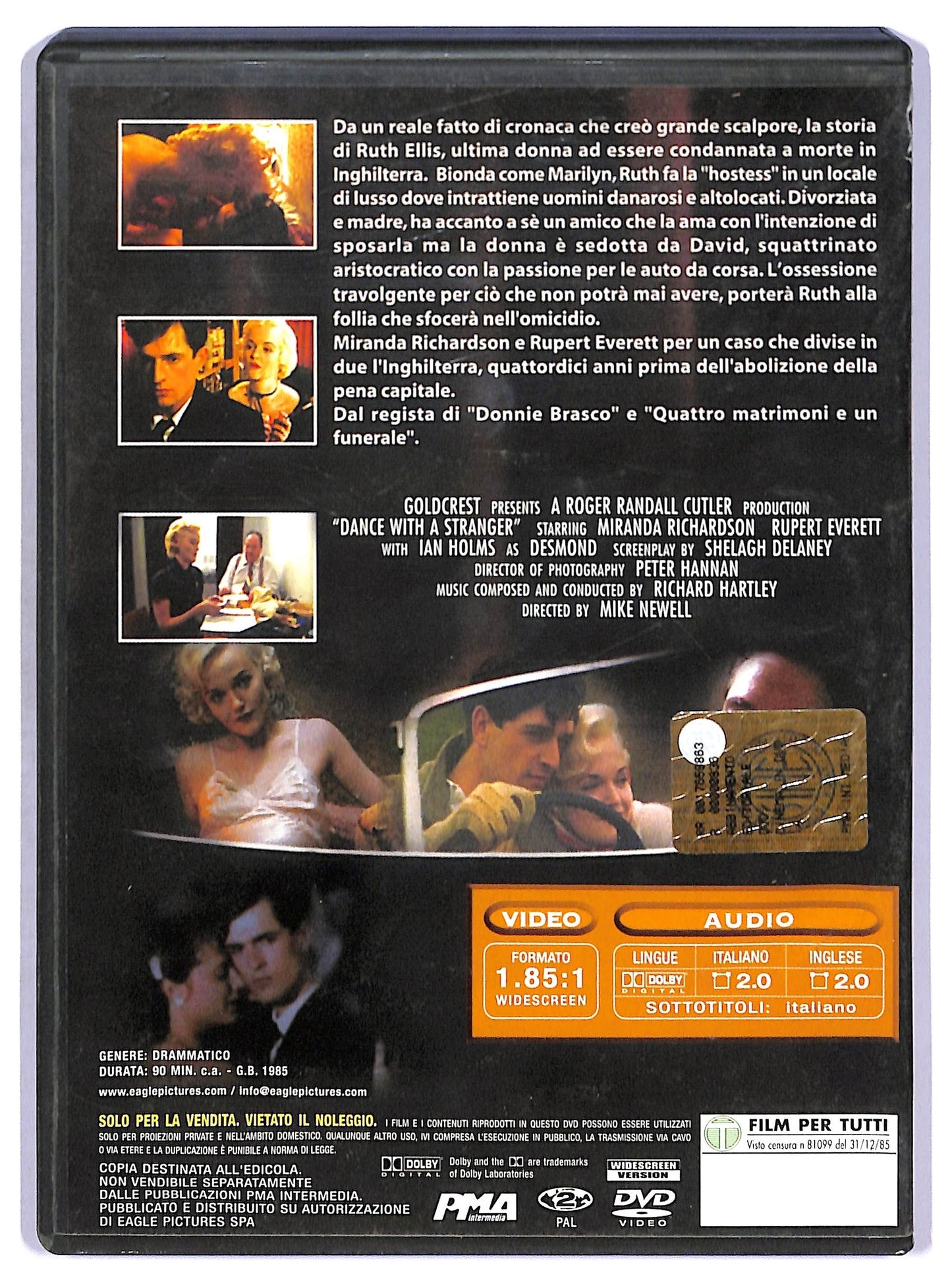 EBOND Ballando con uno sconosciuto DVD EDITORIALE D770540