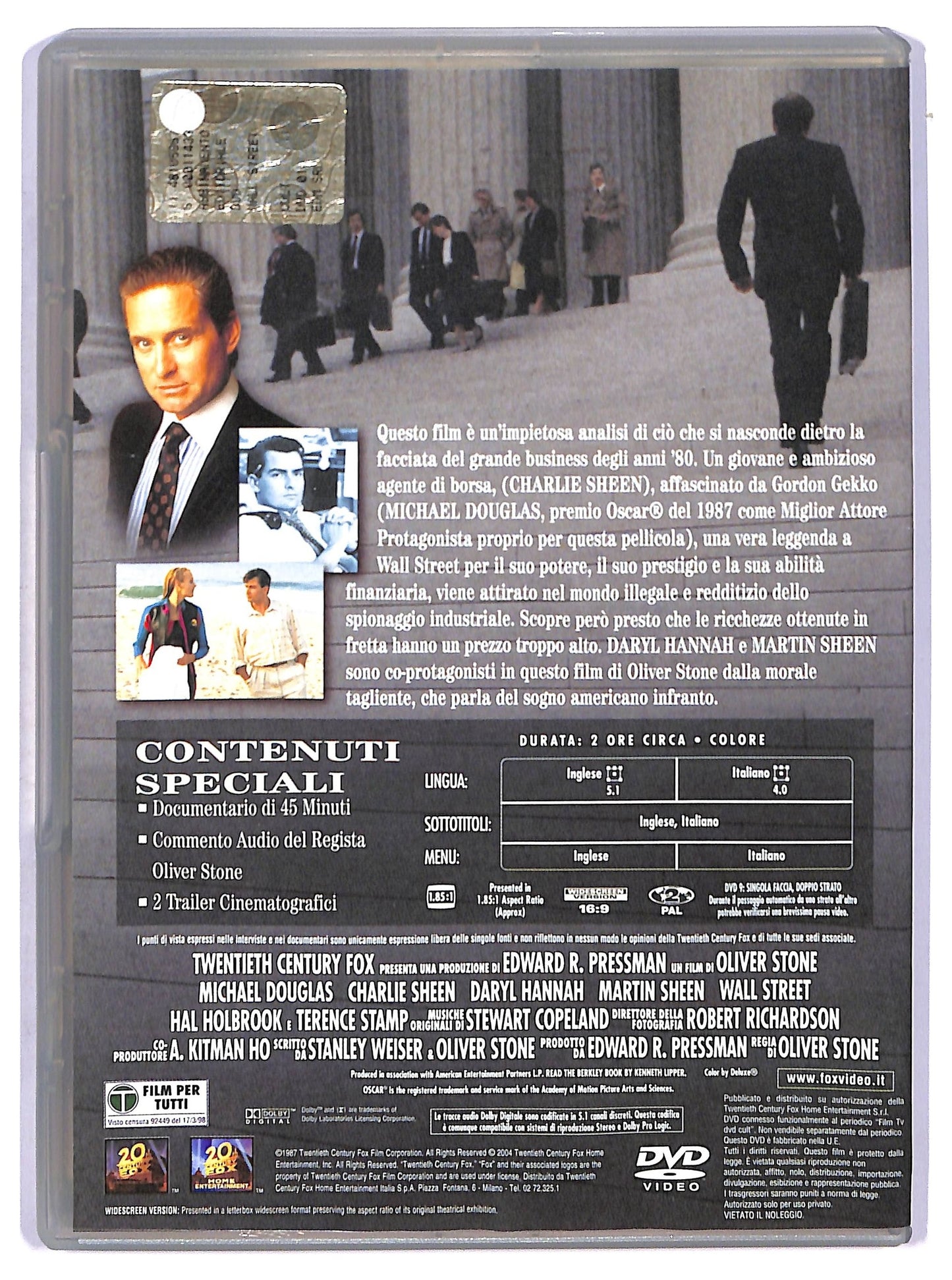 EBOND Wall Street  Con Michael Douglas DVD D770623
