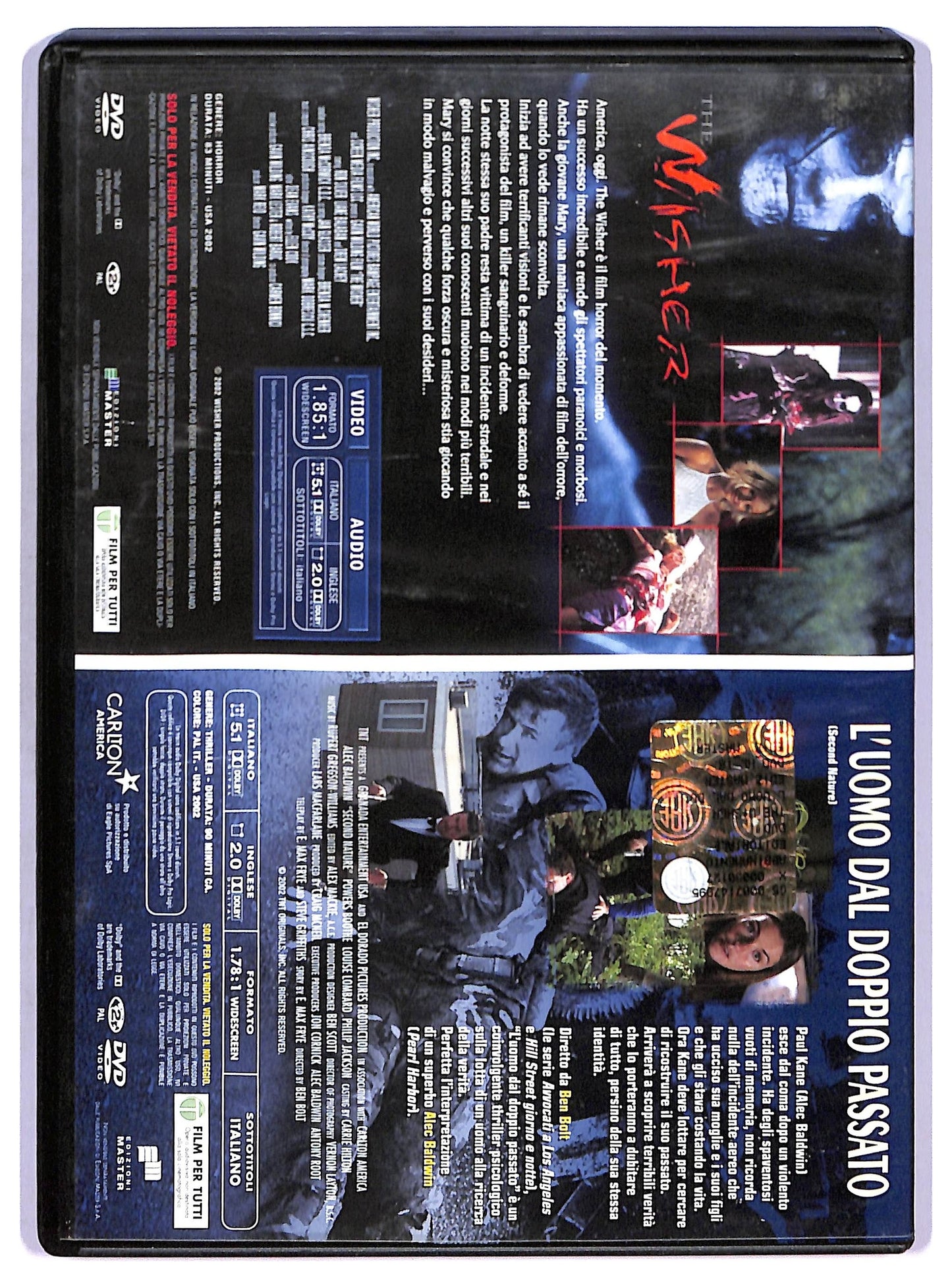EBOND the wisher - l'uomo dal doppio passato  EDITORIALE DVD D770625