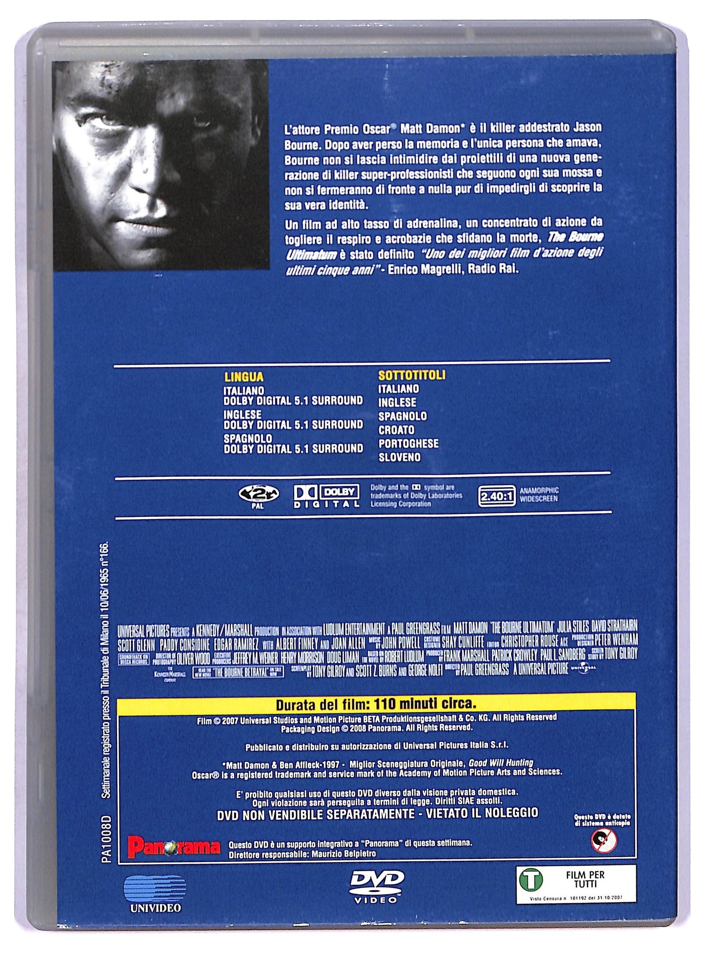 EBOND The bourne ultimatum  EDITORIALE DVD D770641