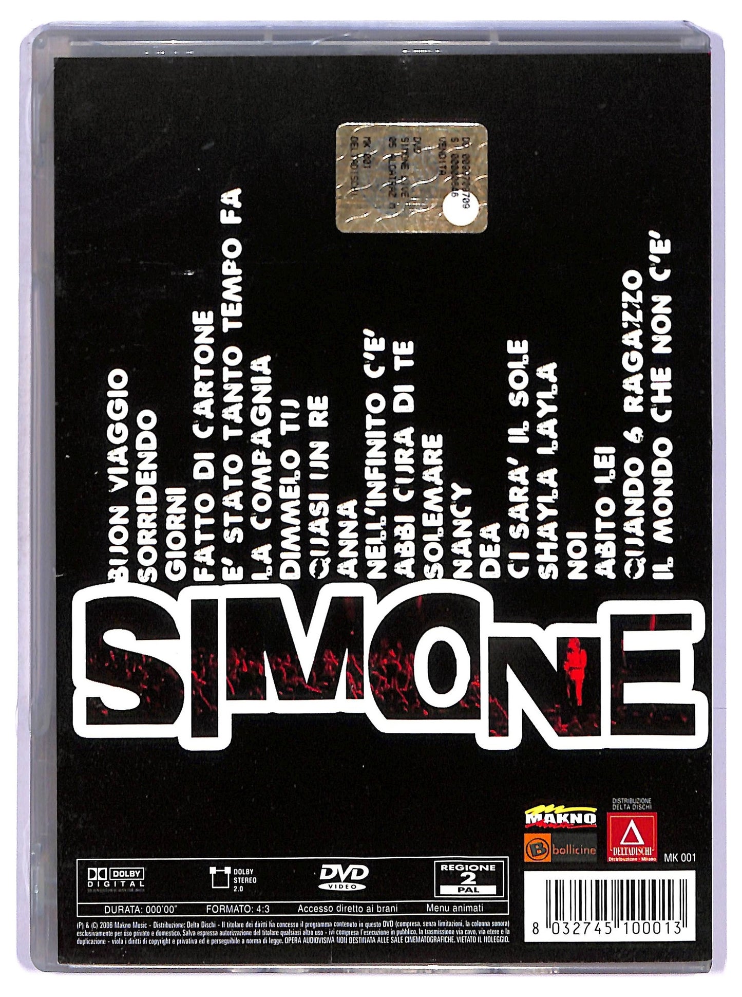 EBOND Simone Live 05 Alcatraz Milano DVD D770739