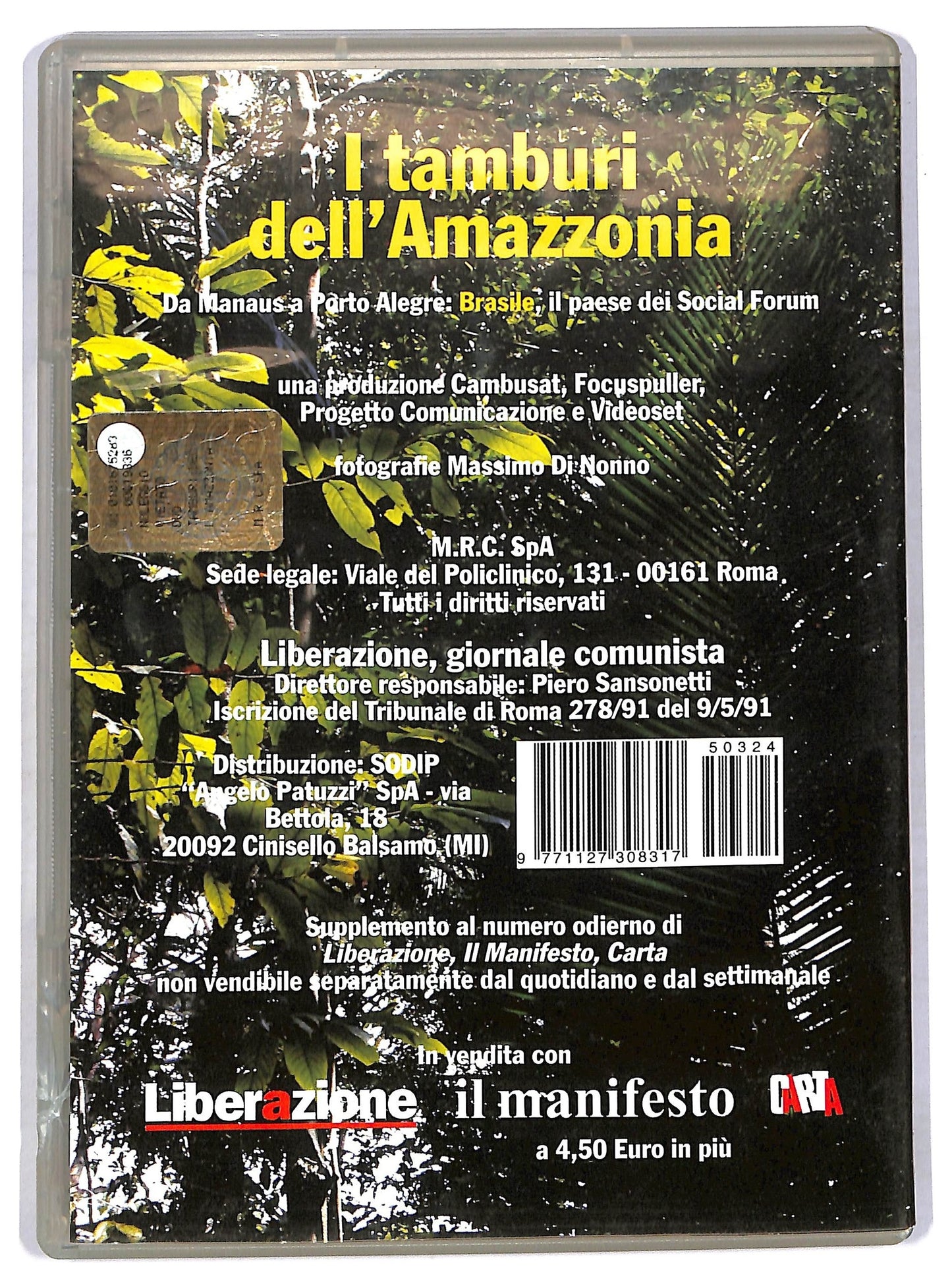 EBOND I tamburi Dell' Amazzonia EDITORIALE DVD D771042