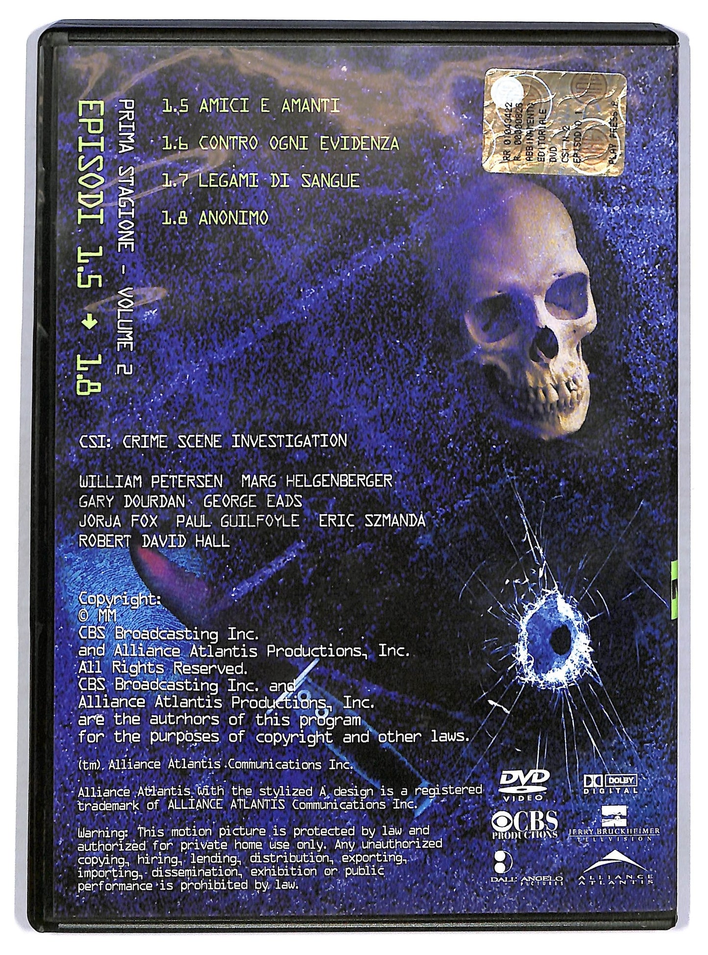 EBOND CSI Prima Stagione vol 2 episodi 1.5 - 1.8 EDITORIALE DVD D771050