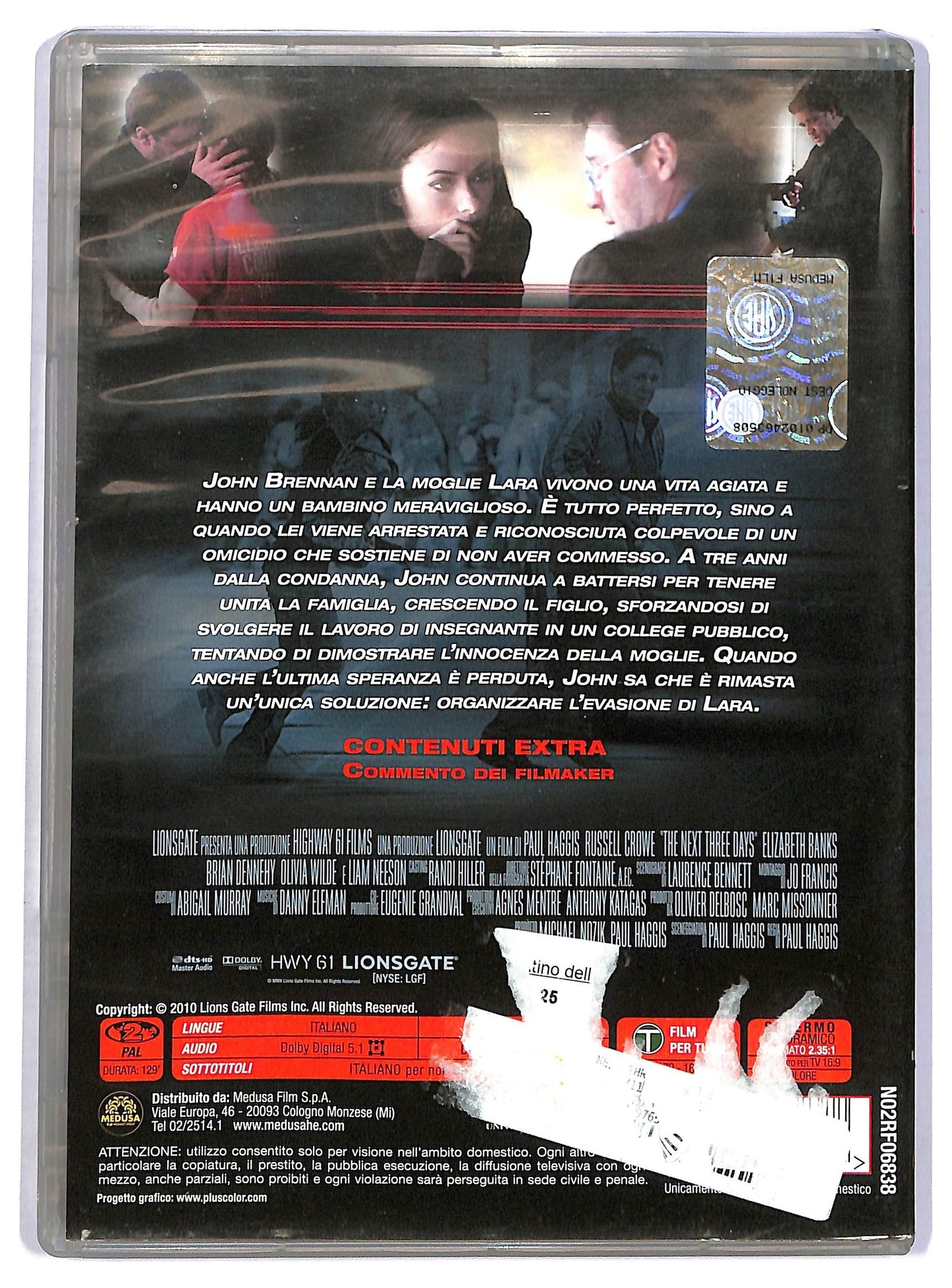 EBOND The Next Three Days NOLEGGIO DVD D771158