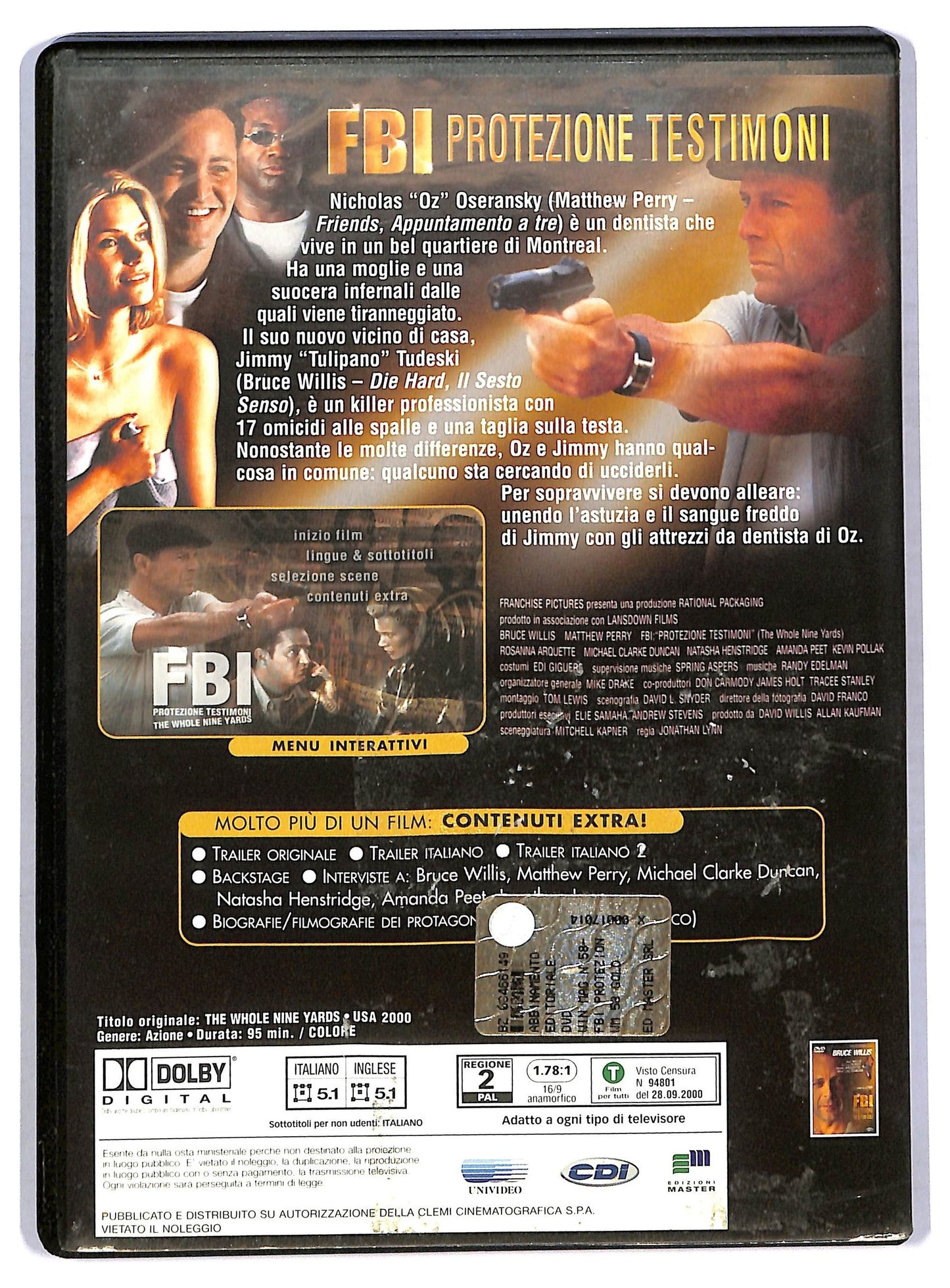 EBOND FBI: Protezione testimoni EDITORIALE DVD D771305
