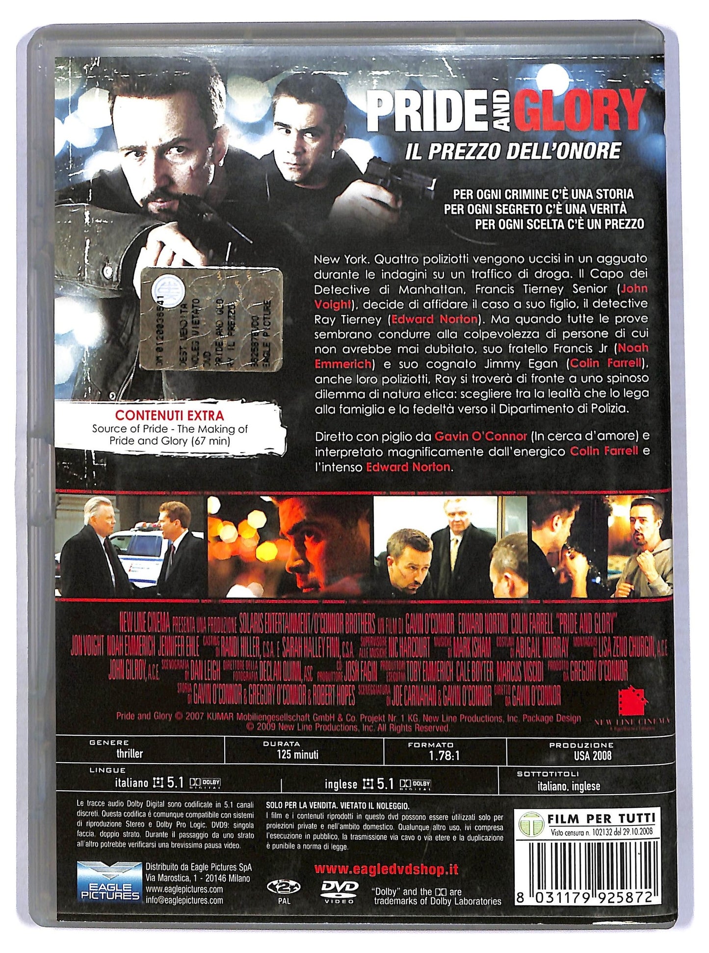 EBOND Pride and Glory - Il prezzo dell'onore DVD D771357