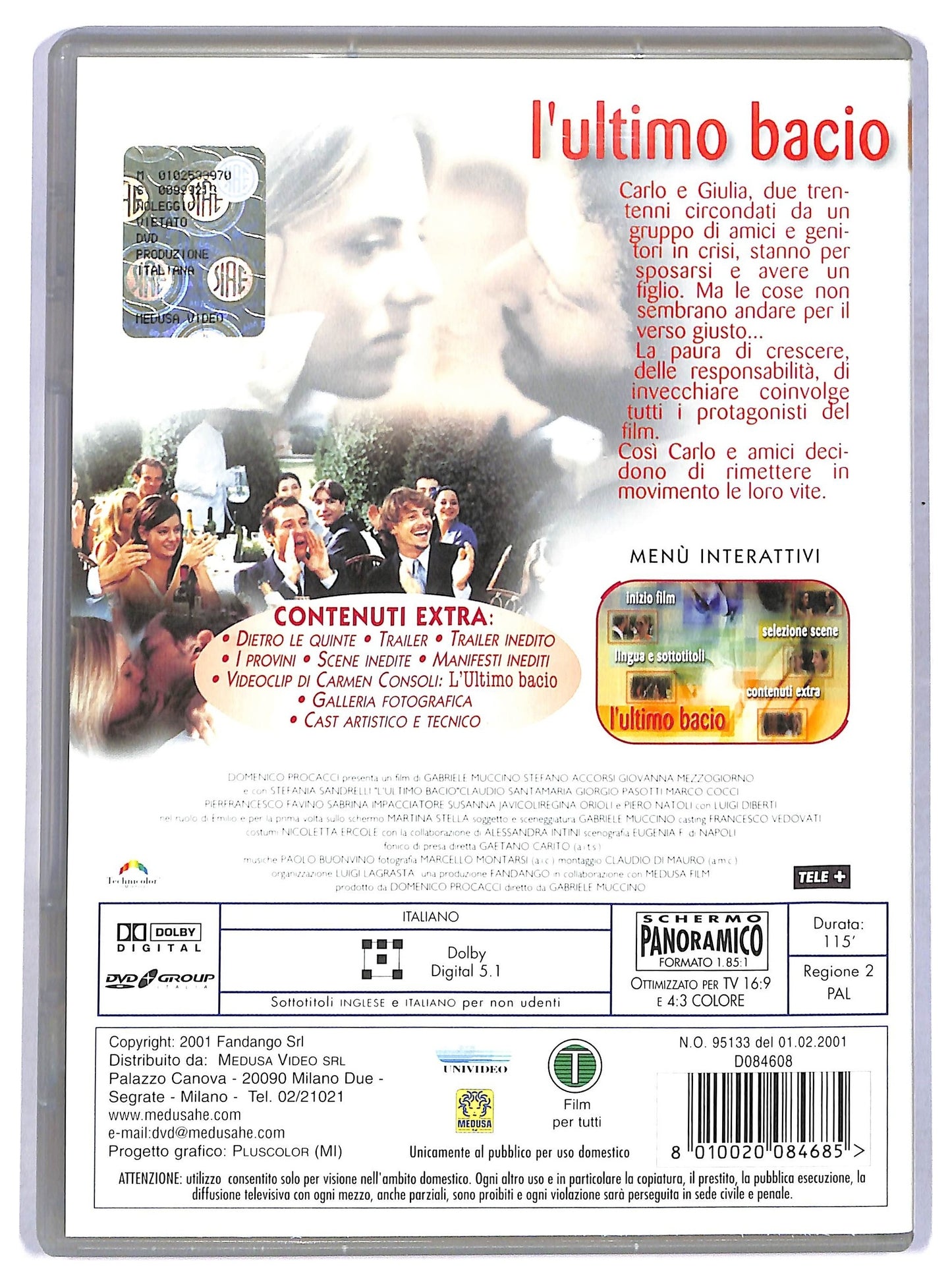 EBOND L'ultimo Bacio  DVD D771409