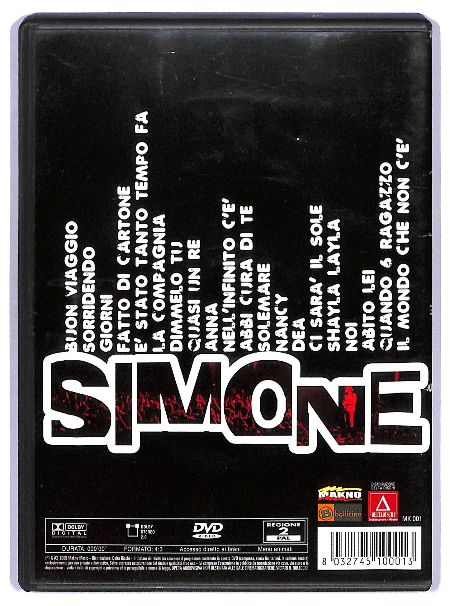 EBOND Simone Live 05 Alcatraz Milano DVD D771630