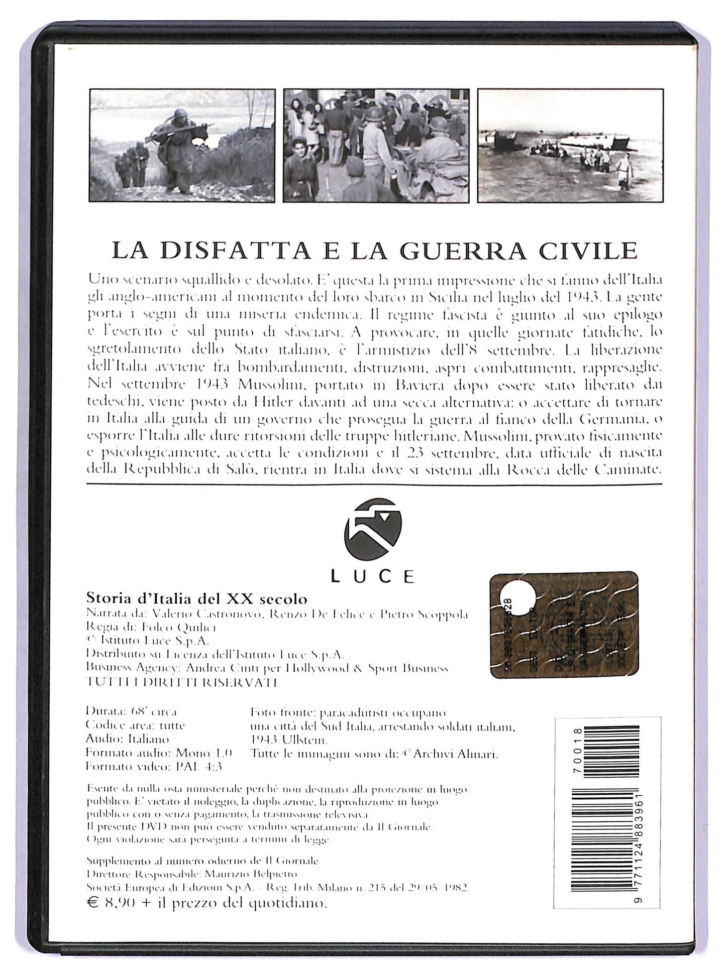 EBOND Storia D'Italia Del XX Secolo La Disfatta e La Guerra Civile EDITORIALE DVD D771838