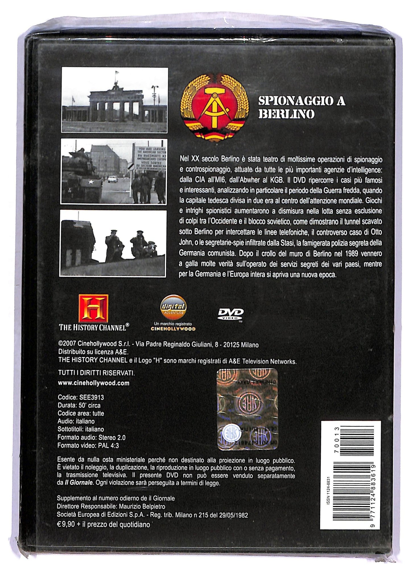 EBOND Storia Dei Servizi Segreti Spionaggio a Berlino DVD Editoriale D771843