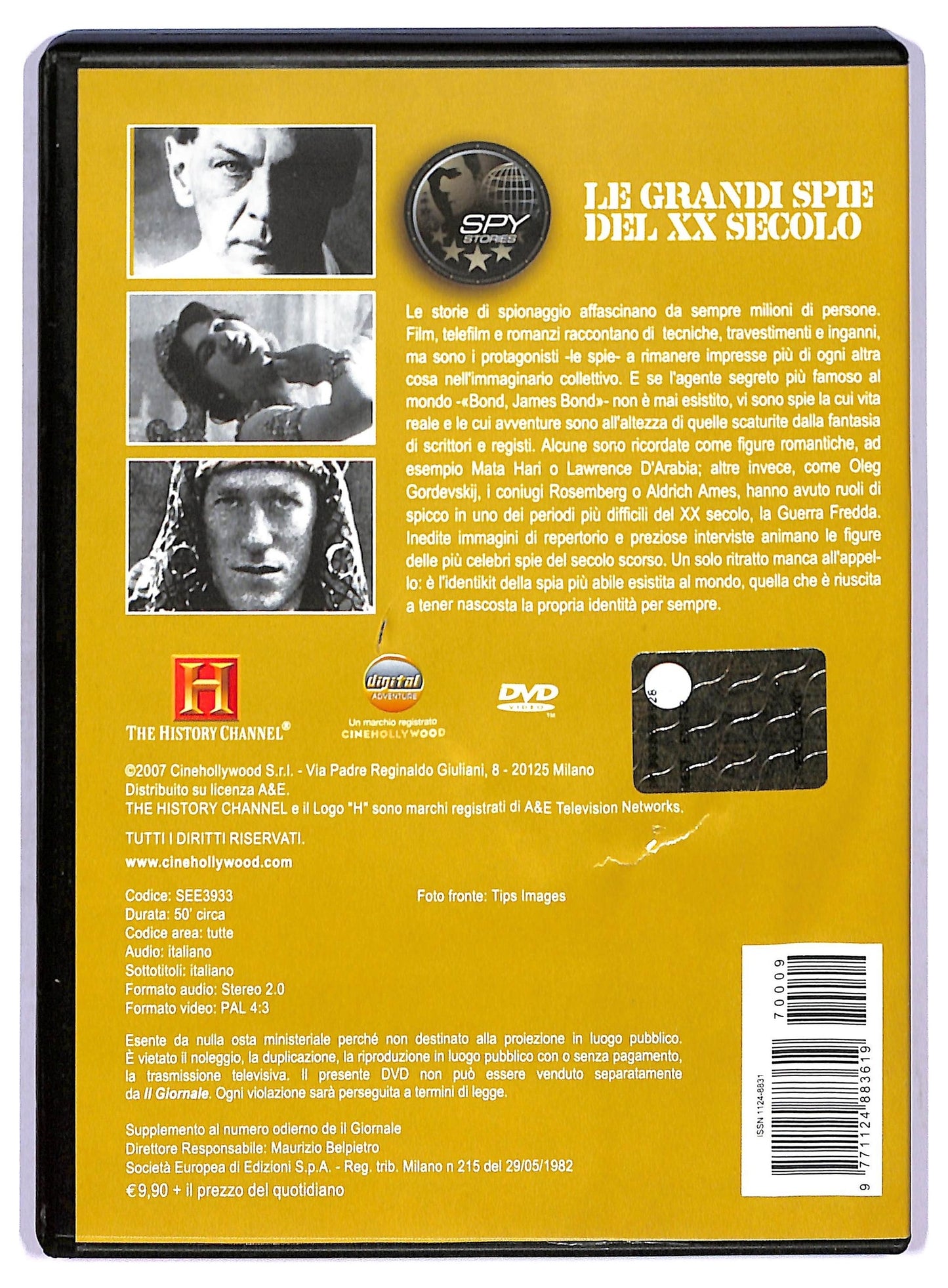 EBOND Intelligence - Le Grandi Spie del XX secolo vol9 EDITORIALE DVD D771848