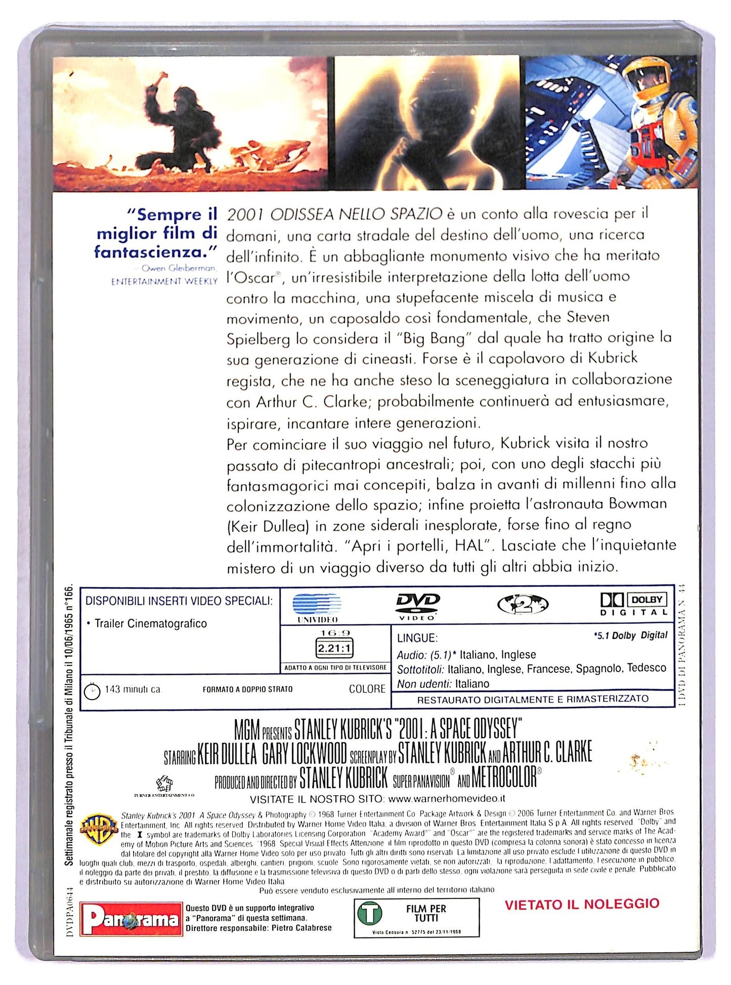 EBOND 2001 - Odissea nello spazio EDITORIALE DVD D771852