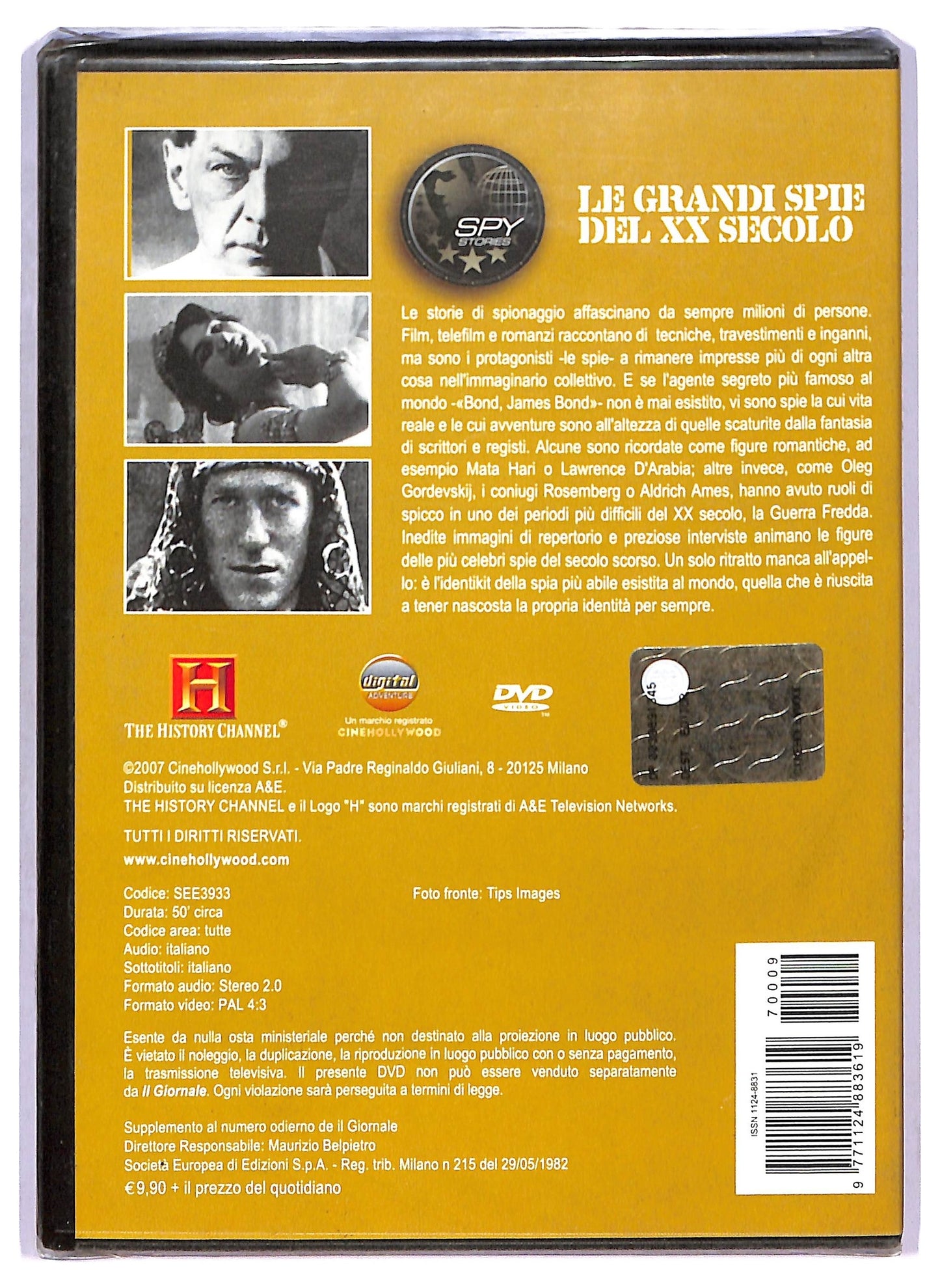 EBOND Intelligence - Le Grandi Spie del XX secolo vol9 EDITORIALE DVD D771908