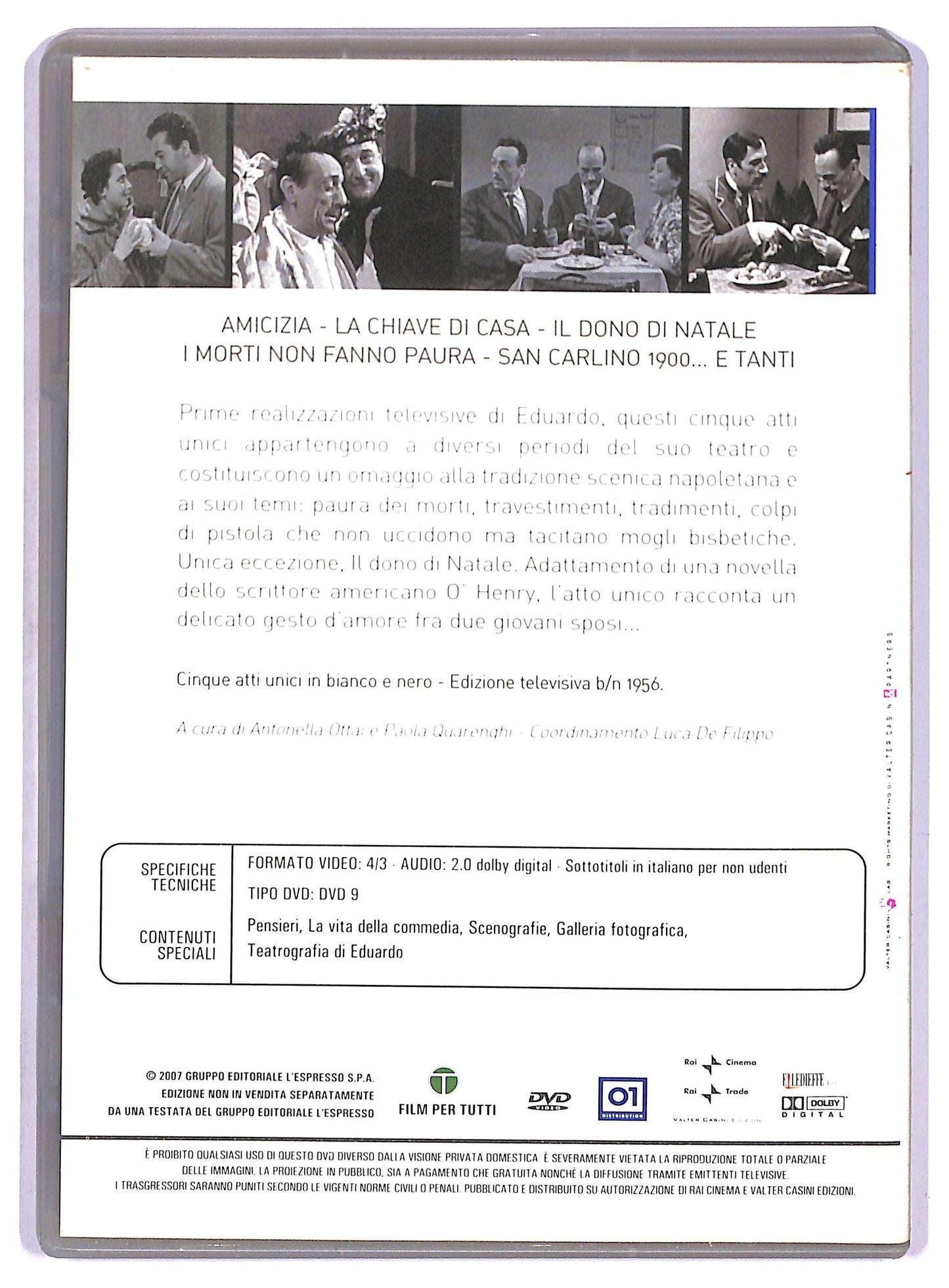 EBOND Cinque Atti Unici In Bianco e Nero  DVD D771923
